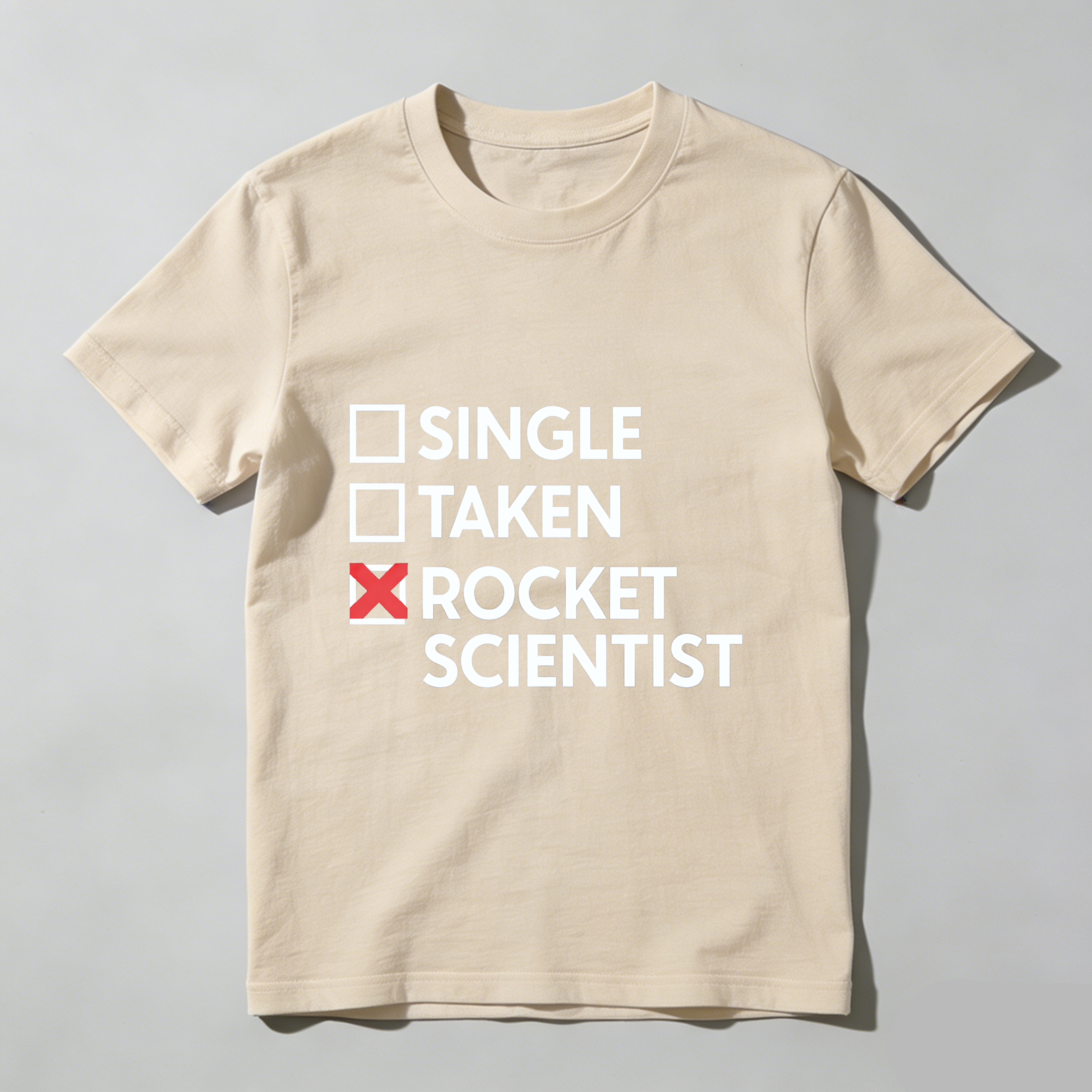 Single Taken Rocket Scientist T Shirt Funny Science Humor Gift For Engineers And Scientists