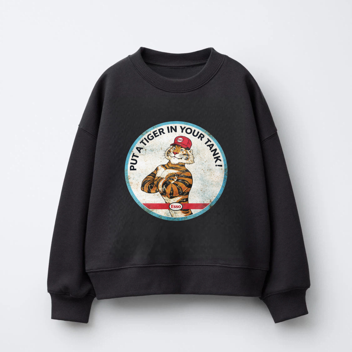 TEECURENT Put A Tiger In Your Tank Vintage Style Sweatshirt With Classic Tiger Logo And Retro Design For Men Women Unisex Casual Wear