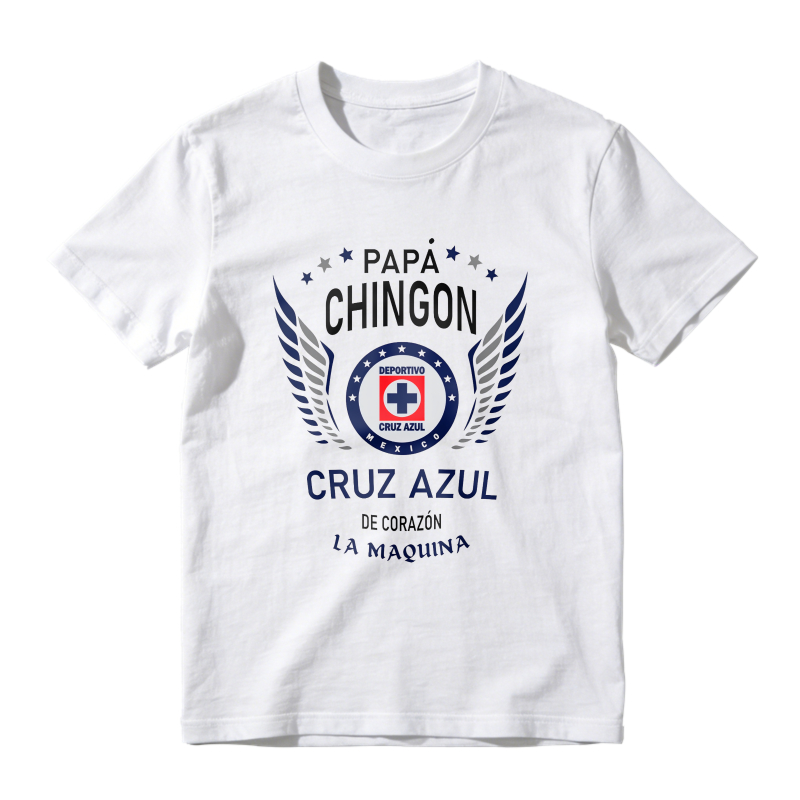 Papa Chingon Cruz Azul De Corazon La Maquina Unisex Classic T-shirt