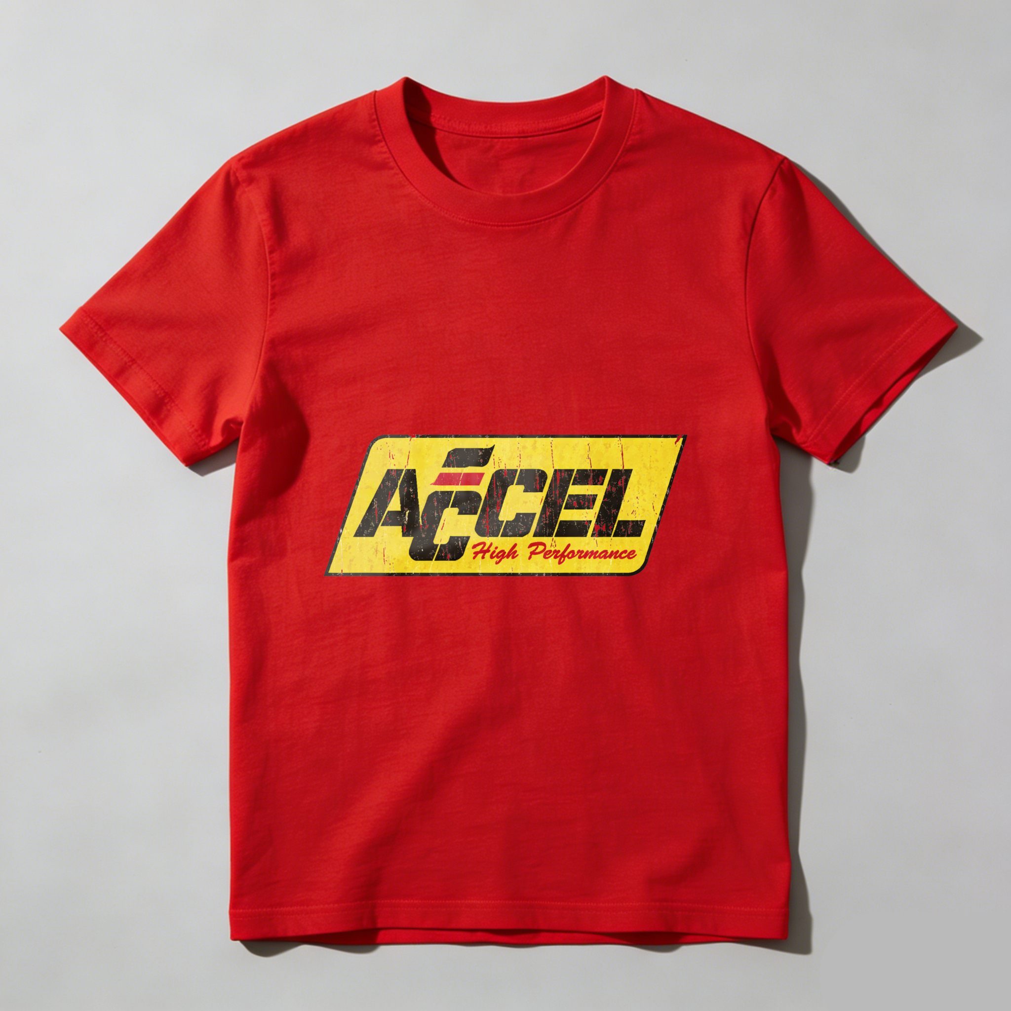 Accel High Performance Logo T Shirt Black Men Women Casual Wear Sport Style Graphic Tee