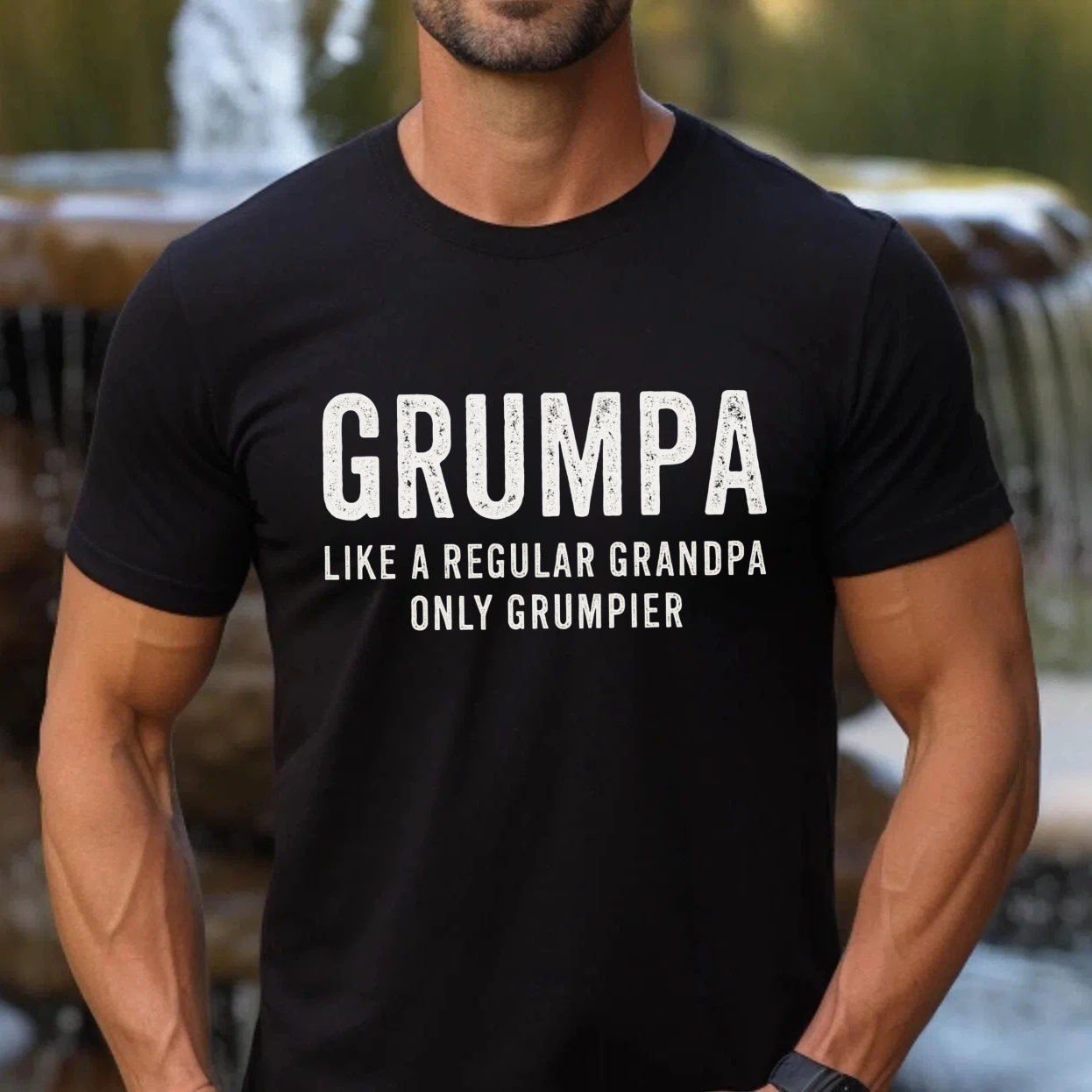 Grumpa Like A Regular Grandpa Only Grumpier T Shirt Made In Usa