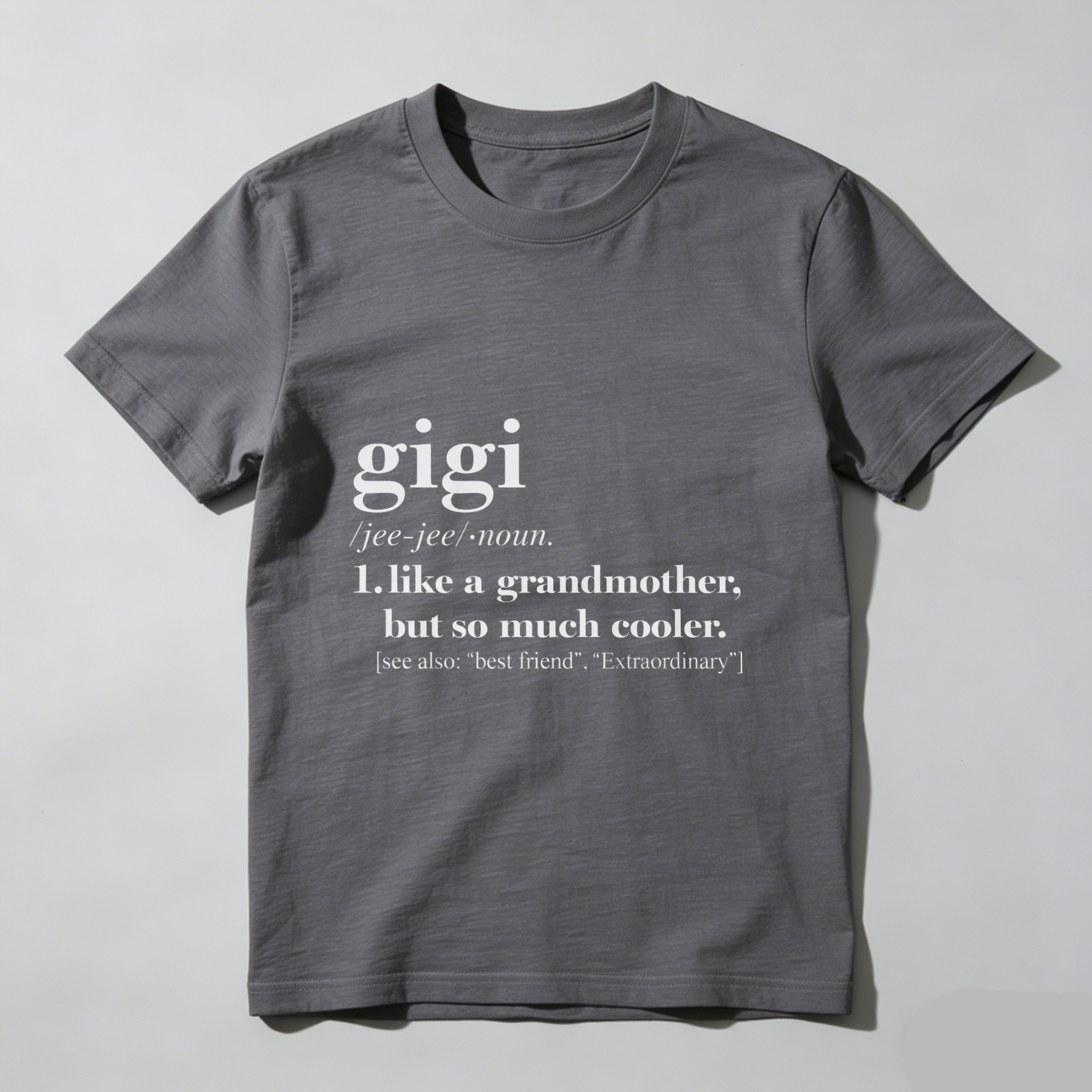 TEECURENT Gigi Definition T Shirt Like A Grandmother But So Much Cooler Best Friend Extraordinary Gift For Grandma Cool Grandmother Shirt WOMEN