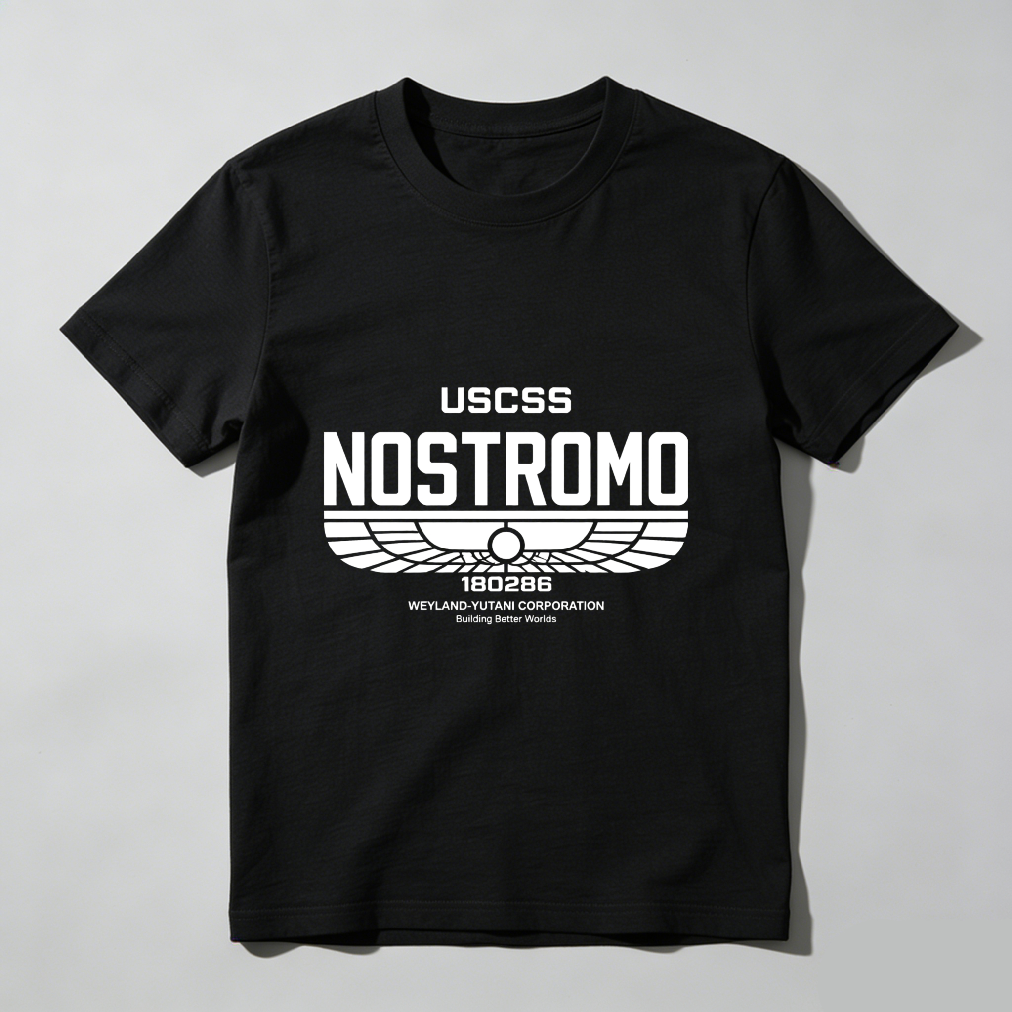TEECURENT Uss Nostromo T Shirt Alien Movie UsCSS Nostromo 190286 Weyland Yutani Corporation Crew Uniform Shirt