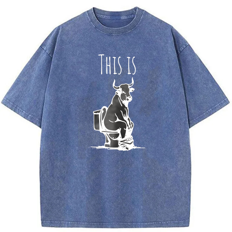 This Is Bull On Toilet tshirt 100% cotton