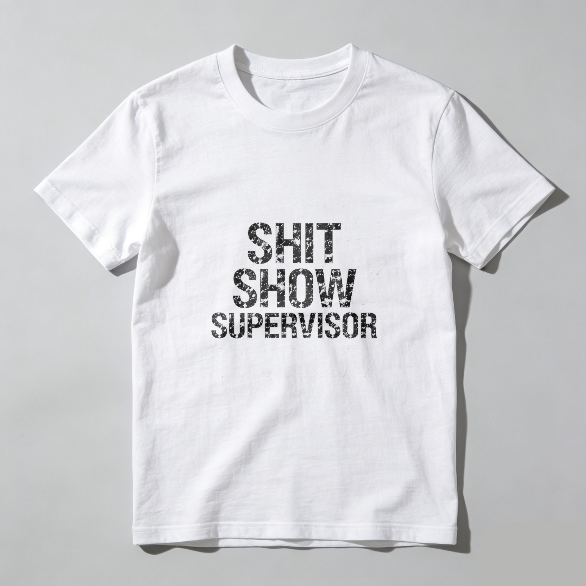 TEECURENT Shit Show Supervisor T Shirt Funny Work Humor Gift For Managers And Supervisors WOMEN