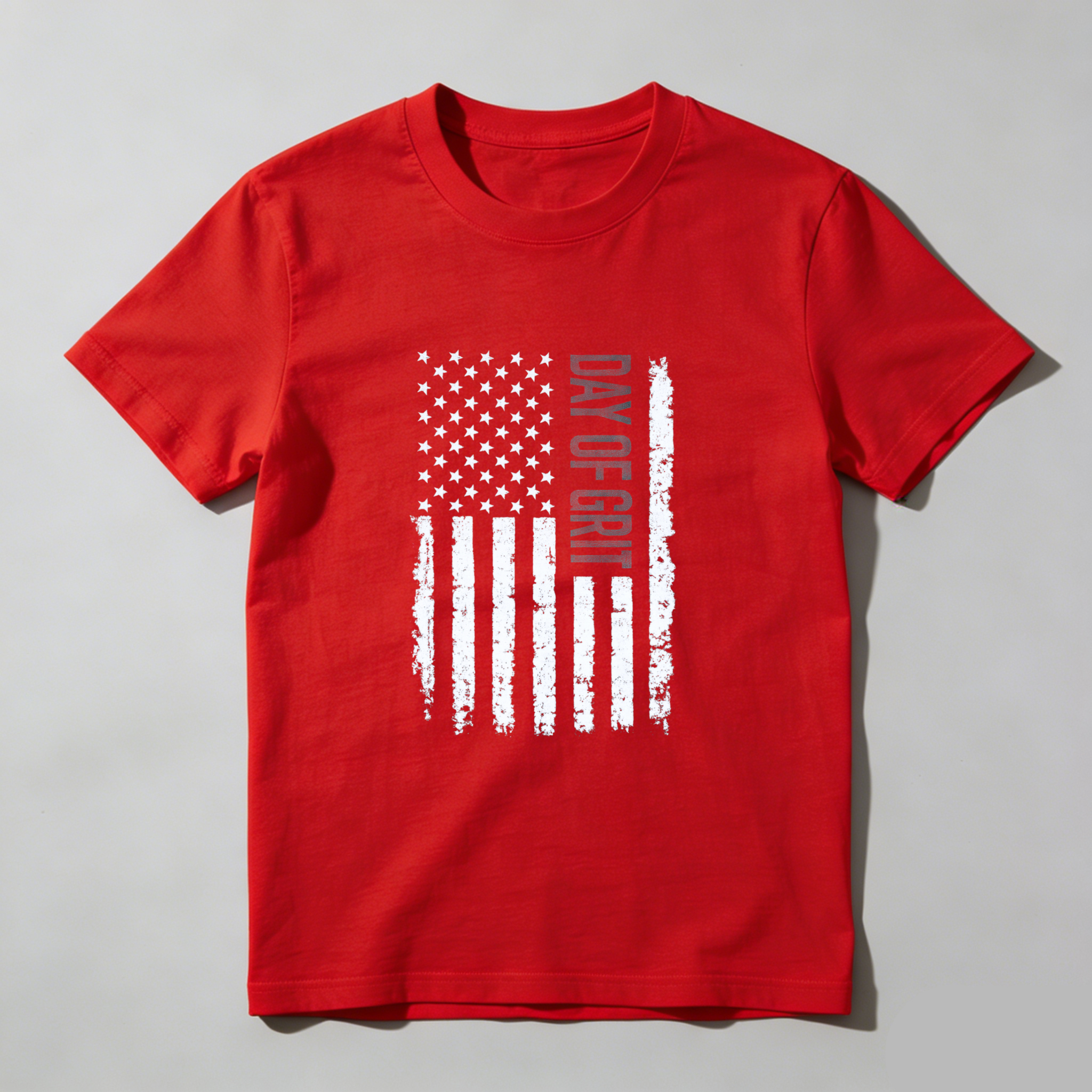 Day Of Gray American Flag T Shirt Made In Usa Patriotic Black Tee Men Women Unisex Apparel