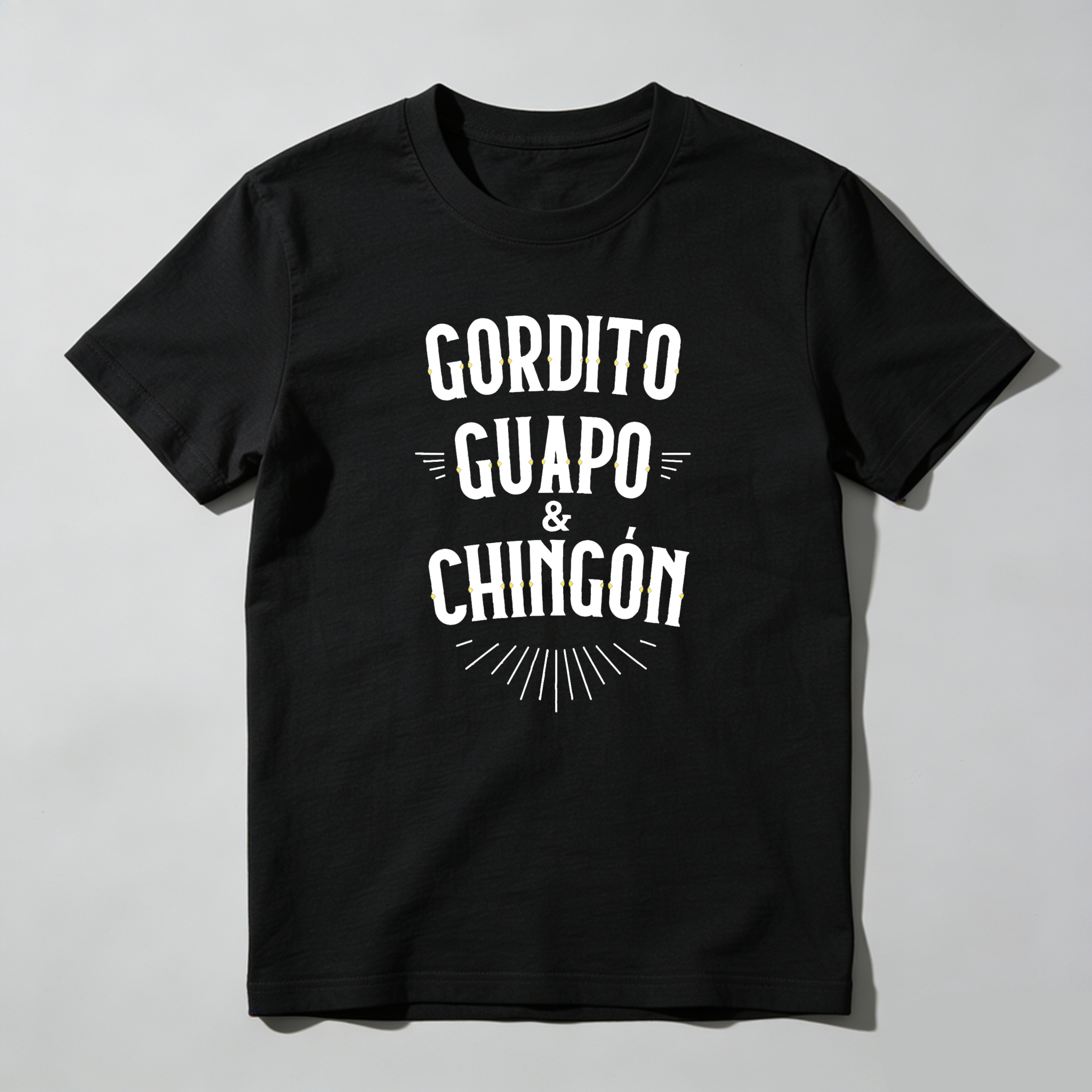 Chubby, Handsome, and Badass tshirt 100% cotton