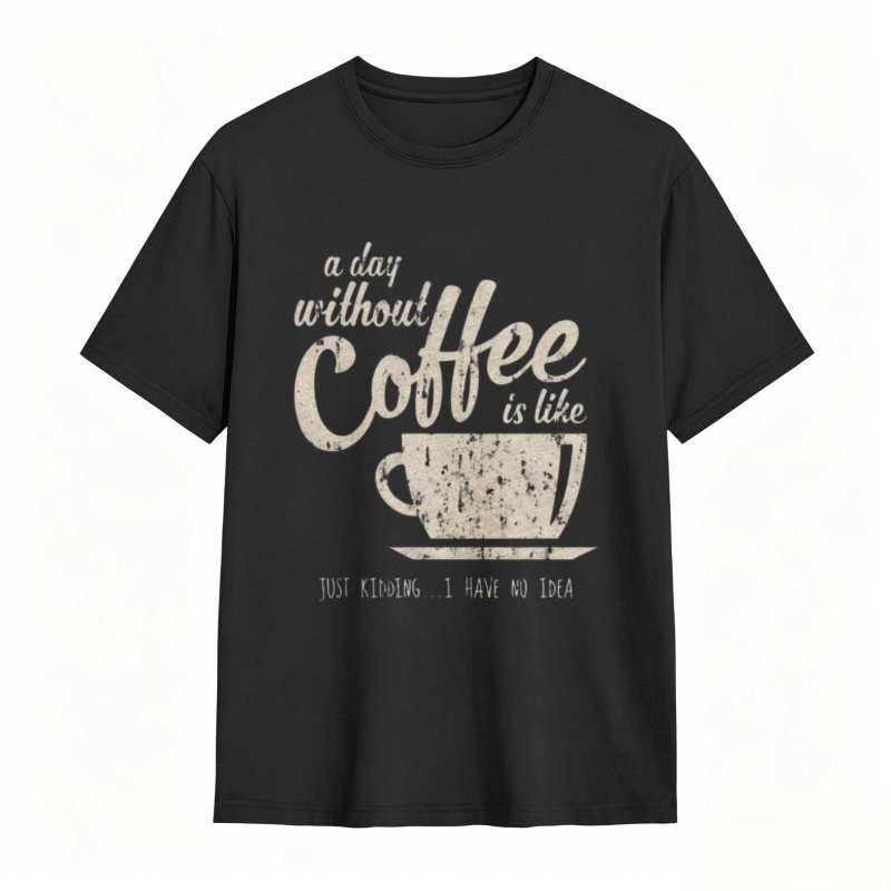 A Day Without Coffee Is Like Just Kidding I Have No Idea T-shirt