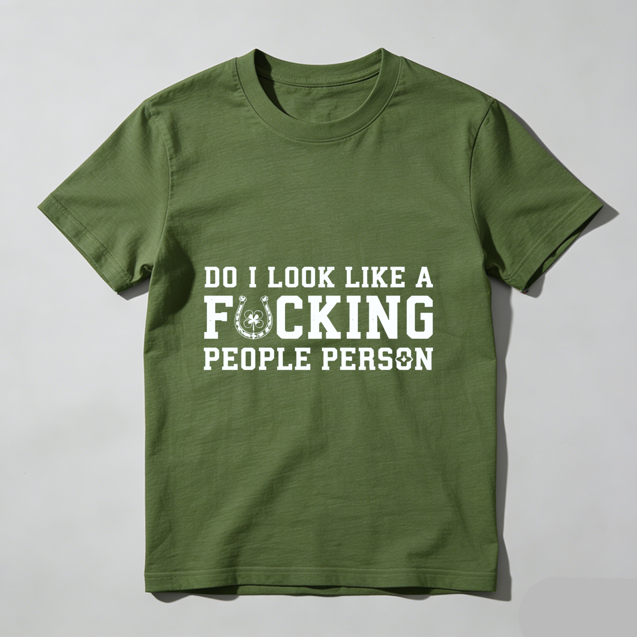 TEECURENT Do I Look Like A Fucking People Person T Shirt Funny Sarcastic Humor Statement Tee Men Women Unisex Casual Wear