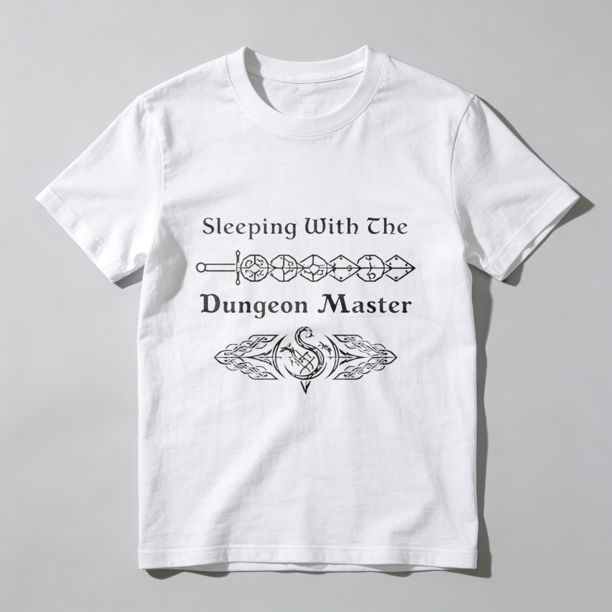 TEECURENT Sleeping With The Dungeon Master T Shirt Fantasy Role Playing Game Dnd Costume Gift For Gamers And Dm Lovers
