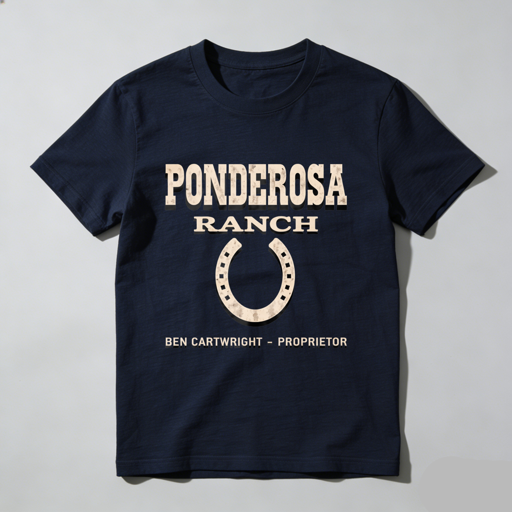 TEECURENT Ponderosa Ranch Ben Cartwright Proprietor Western T-Shirt