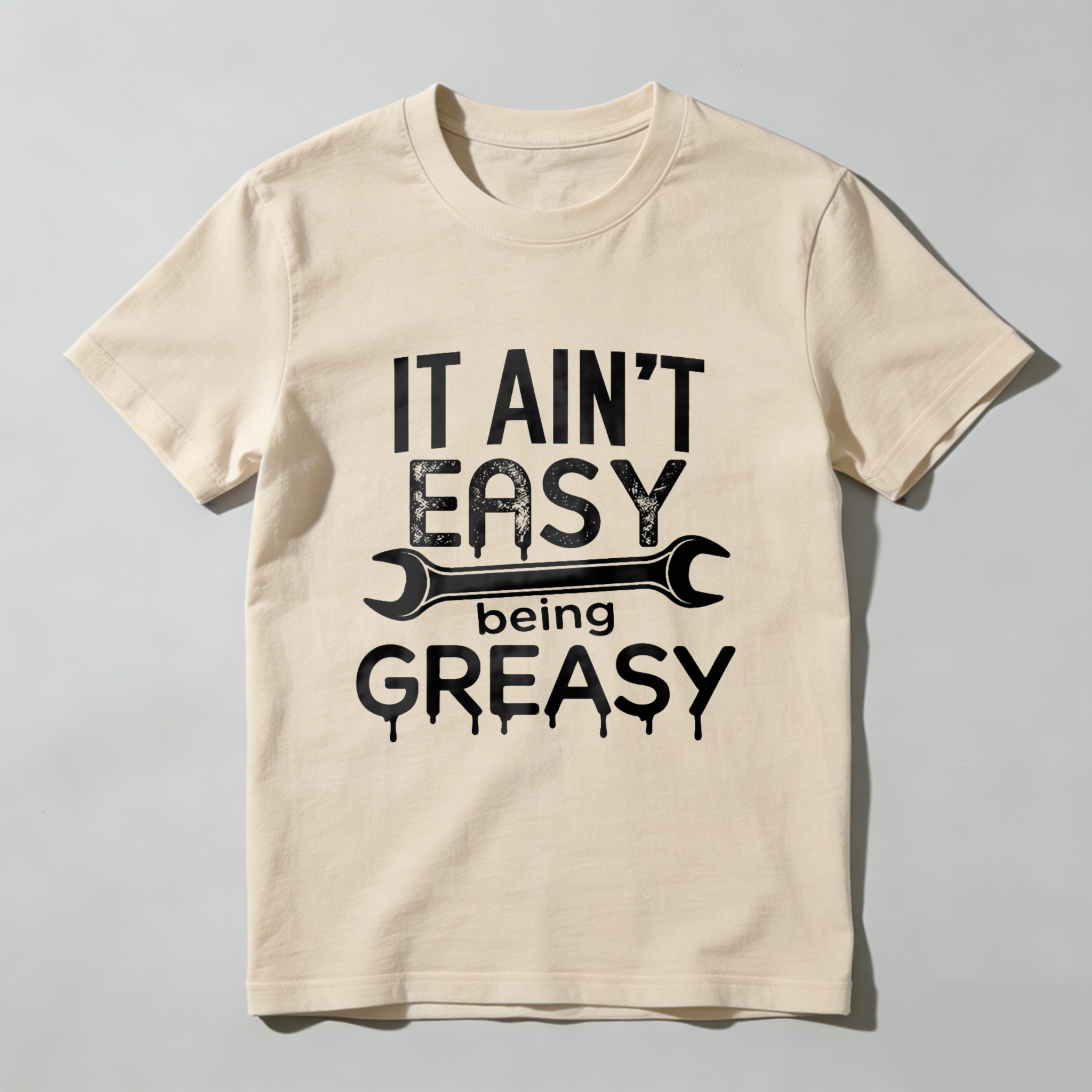 It Aint Easy Being Greasy Mechanic T Shirt Funny Auto Repair Garage Work Shirt