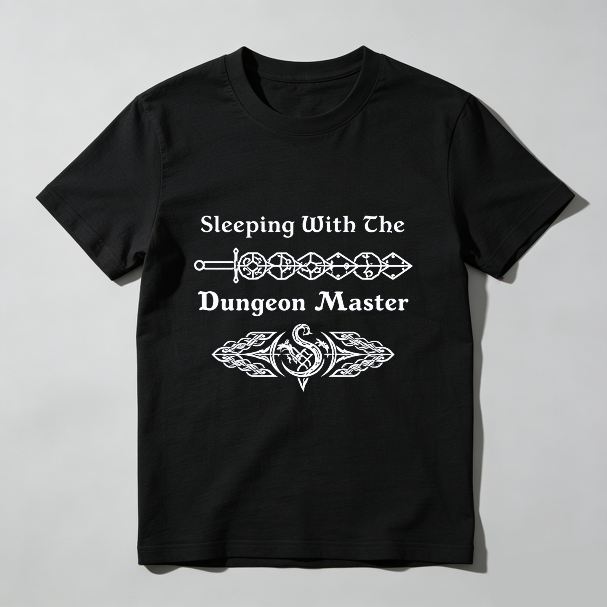 TEECURENT Sleeping With The Dungeon Master T Shirt Fantasy Role Playing Game Dnd Costume Gift For Gamers And Dm Lovers