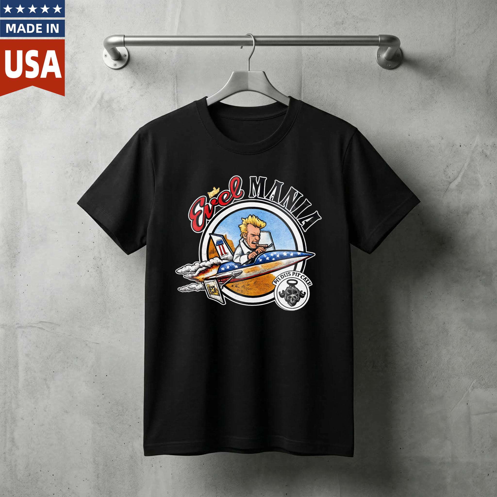 Made In Usa Aviator Mania T Shirt With Pilot And Jet Plane Graphic Design For Aviation Enthusiasts