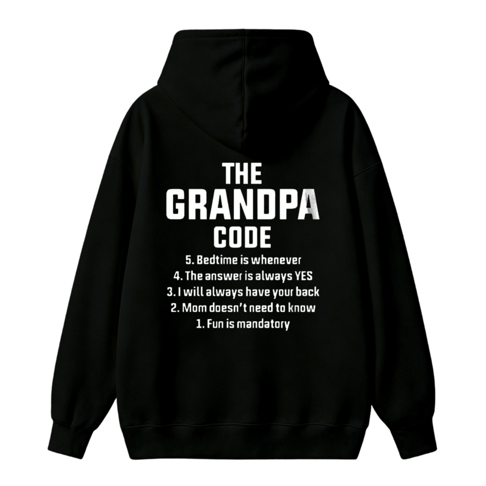 The Grandpa Code Funny Quote Unisex Classic Hoodie