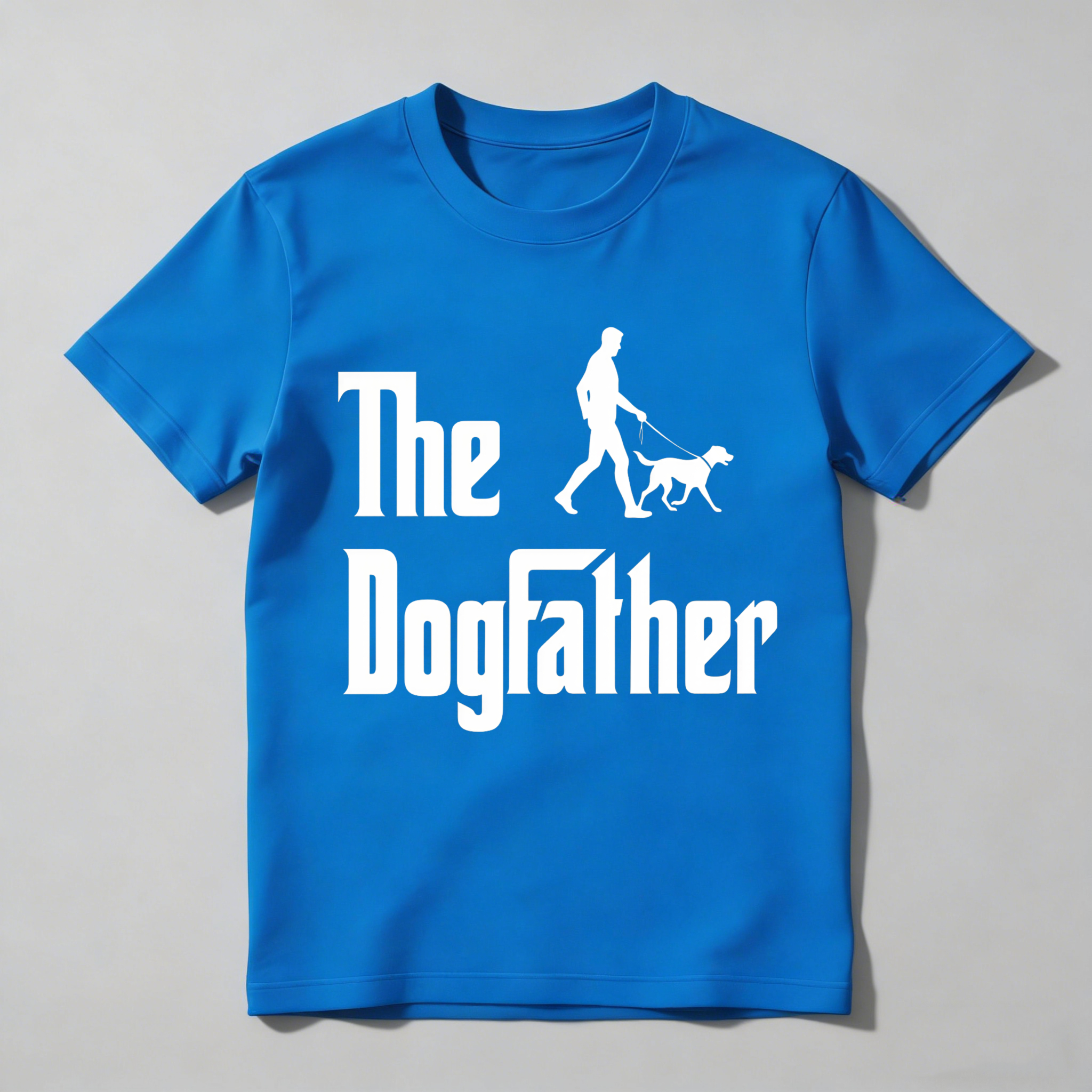The Dogfather Silhouette Man Walking Dog Unisex Classic T-shirt