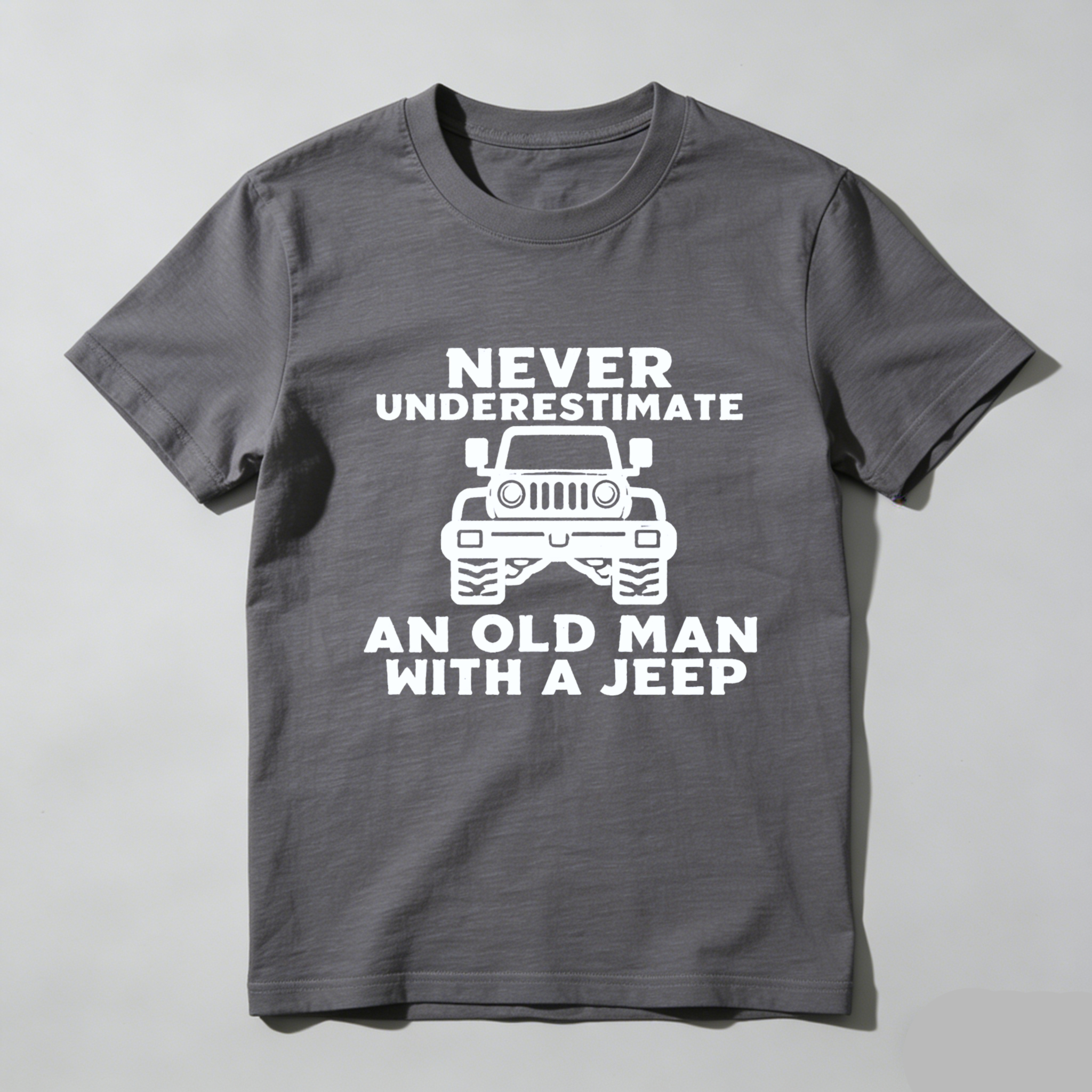 Never Underestimate An Old Man With A Jeep T Shirt