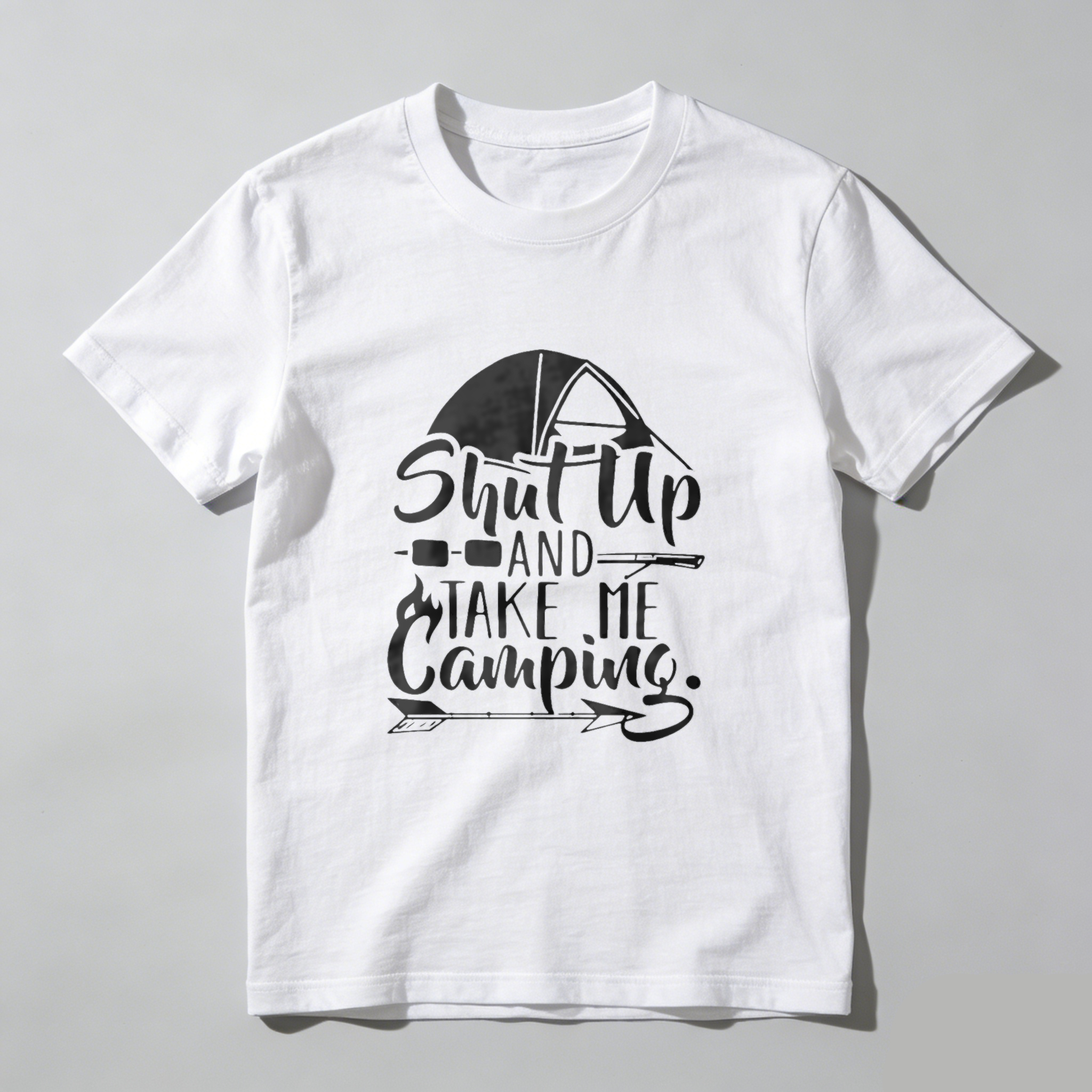 TEECURENT Shut Up And Take Me Camping T Shirt Outdoor Adventure Camping Lover Gift For Nature Enthusiast WOMEN