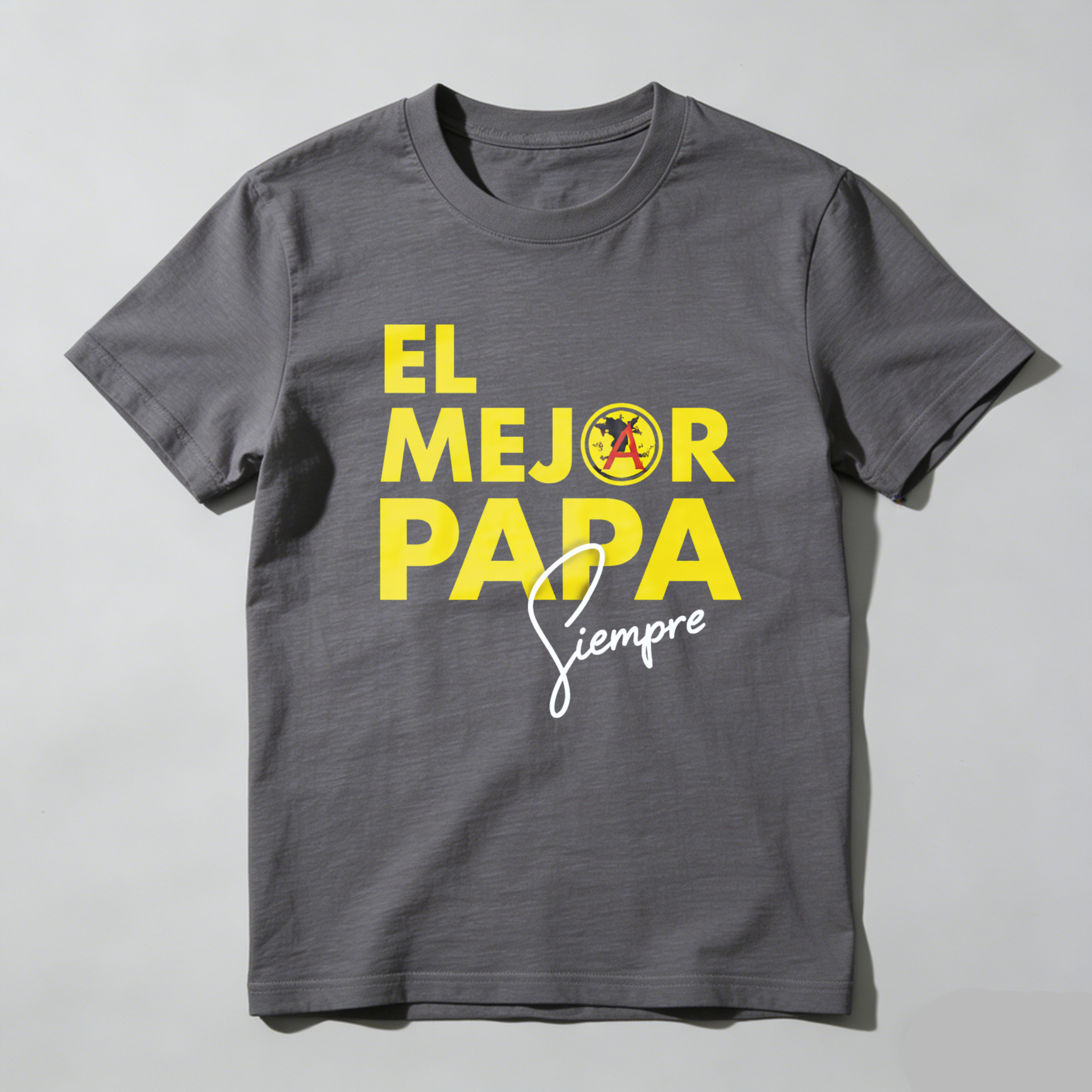 TEECURENT El Mejor Papa Siempre Mexico Flag Fatherhood T Shirt For Dad Gift