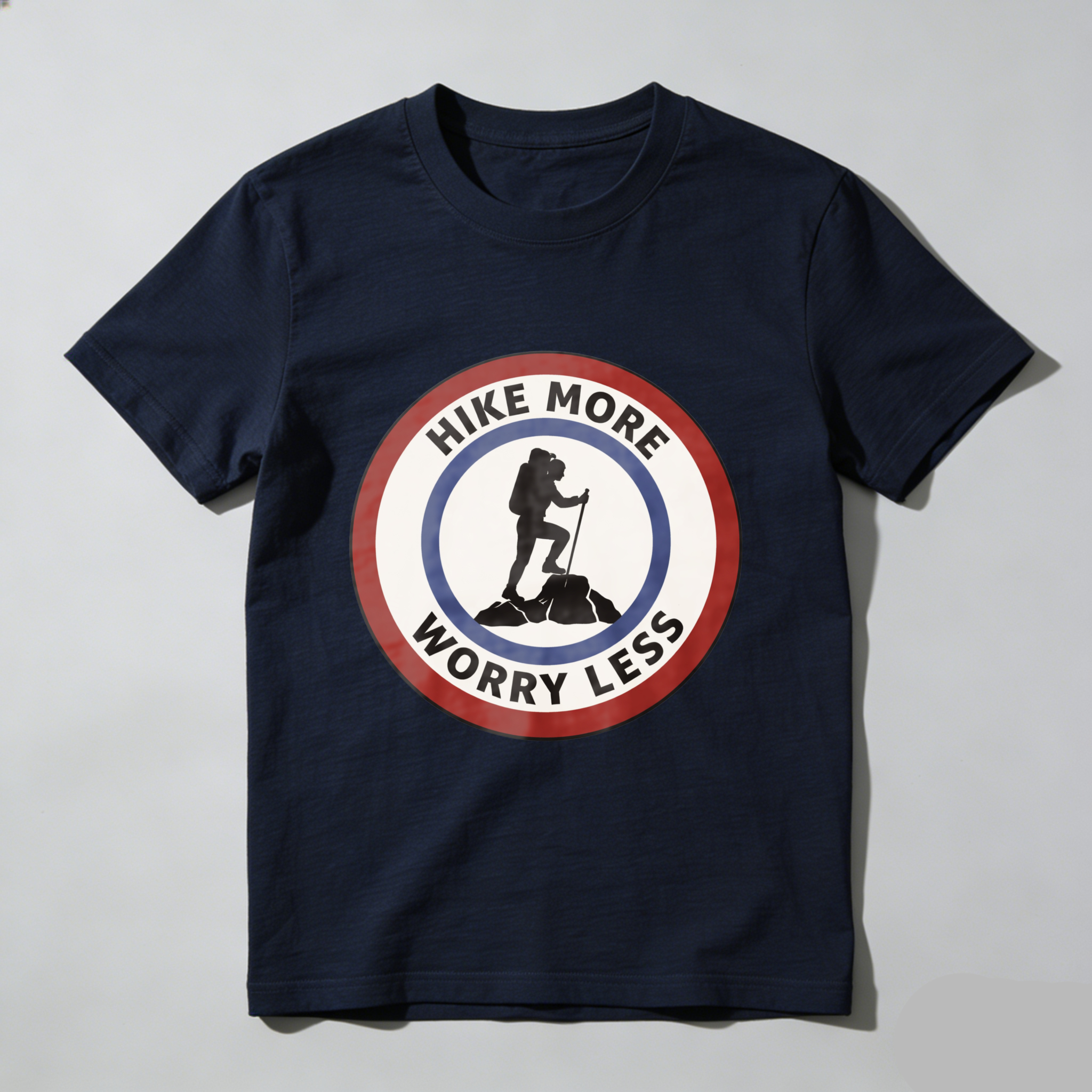 TEECURENT Hike More Worry Less Outdoor Adventure T Shirt For Hiking Enthusiasts And Nature Lovers WOMEN