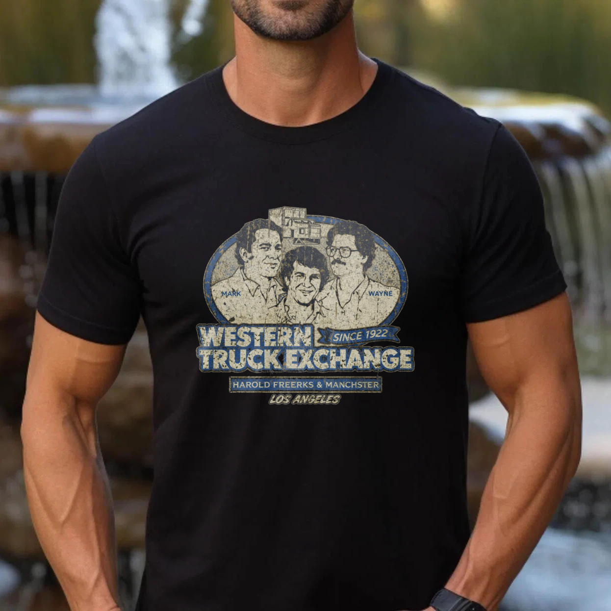 Western Truck Exchange Since 1952 Harold Freerks Manchester Los Angeles Vintage T Shirt
