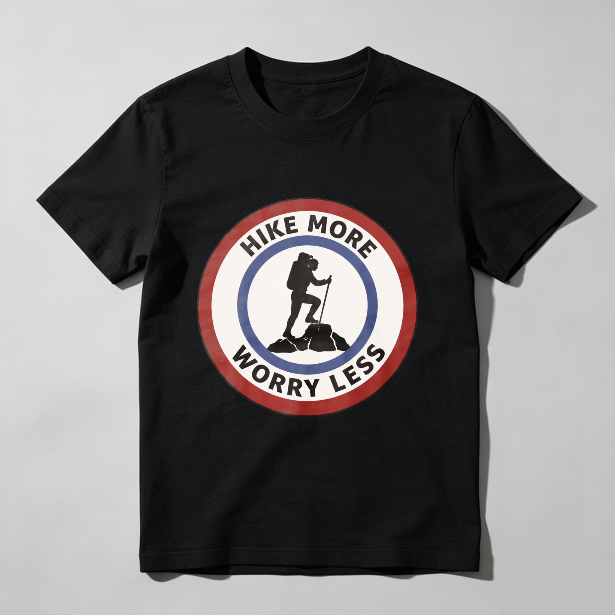 TEECURENT Hike More Worry Less Outdoor Adventure T Shirt For Hiking Enthusiasts And Nature Lovers WOMEN