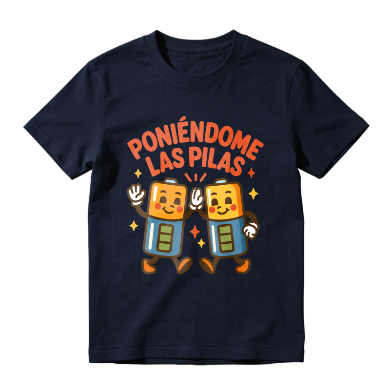 Battery Characters With Text Poniedome Las Pilas Unisex Classic T-shirt