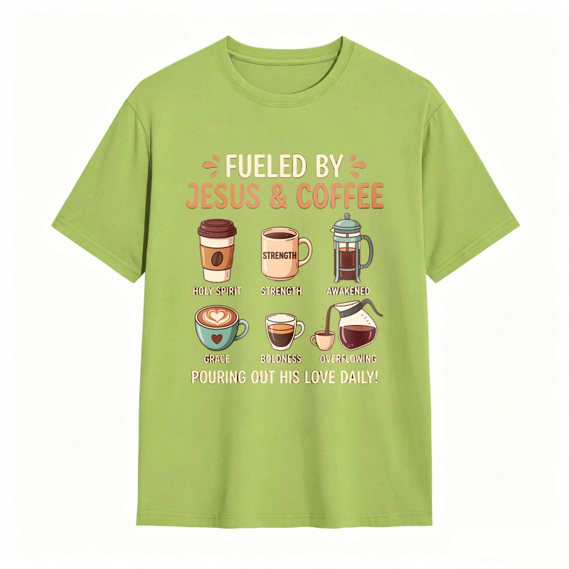 Fueled by Jesus and Coffee T-shirt