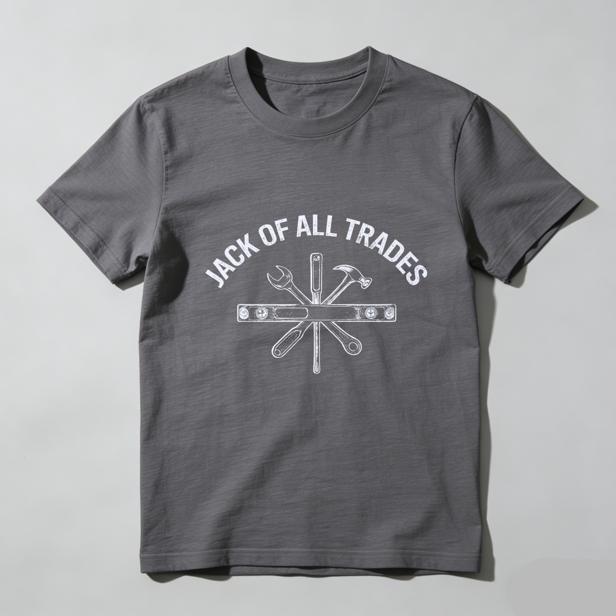 Jack Of All Trades T Shirt With Tools Graphic For Men And Women Casual Wear Workshirt Multi Skill Craftsmanship Design