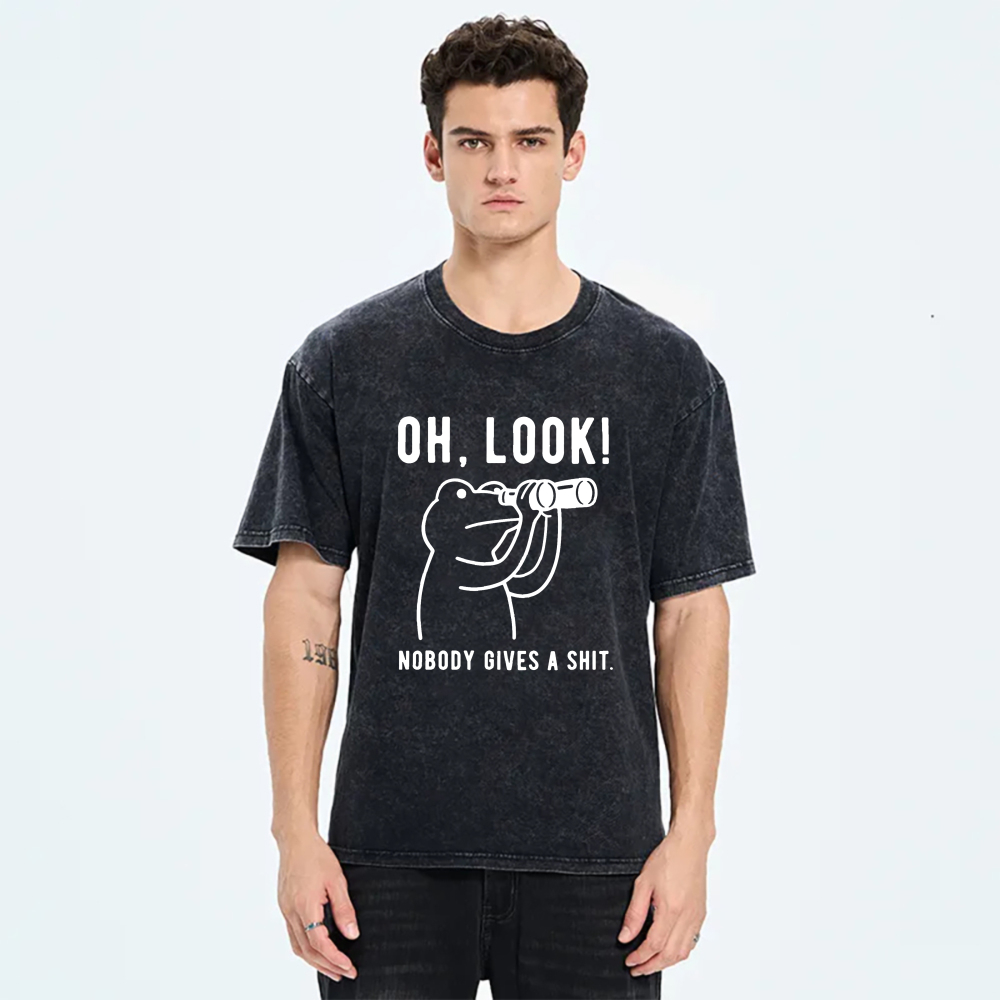 Oh Look Nobody Gives A Shit tshirt 100% cotton