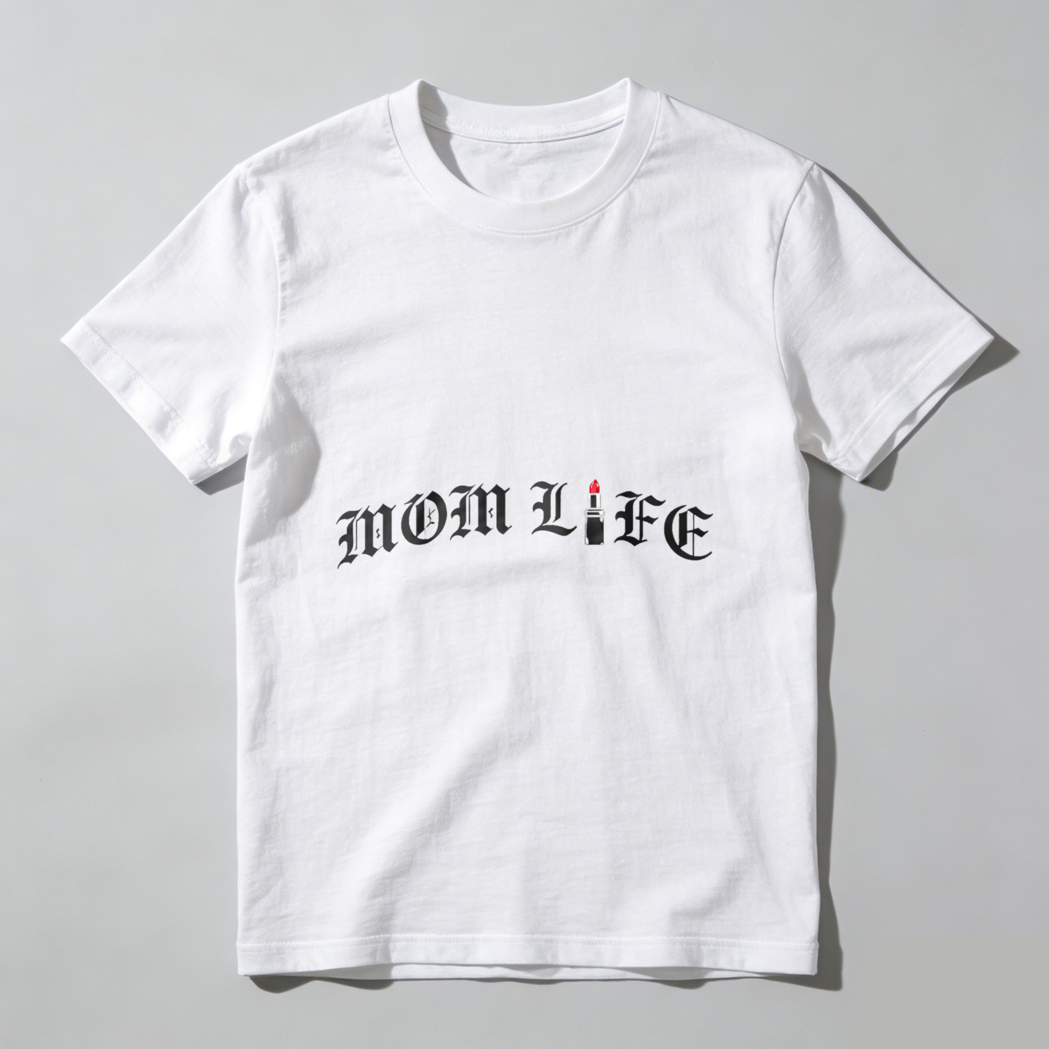 TEECURENT Mom Life T Shirt For Women Mothers Day Gift Funny Mom Humor Black Cotton Tee Shirt WOMEN