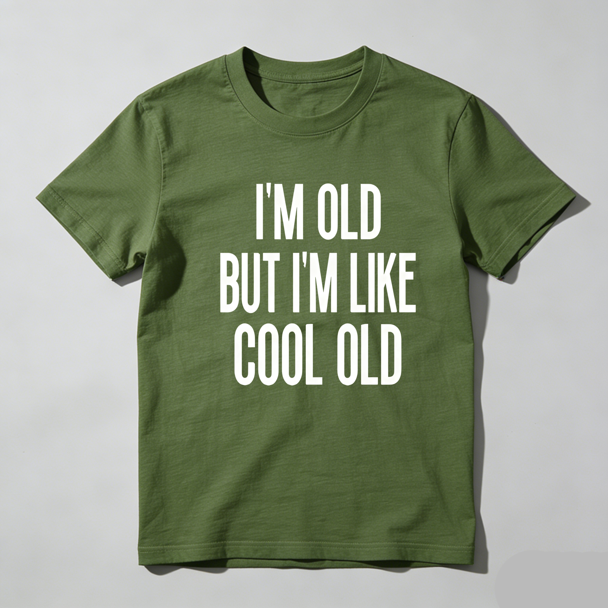 TEECURENT Im Old But Im Like Cool Old Pure Cotton Short Sleeve T Shirt-TeeCurent