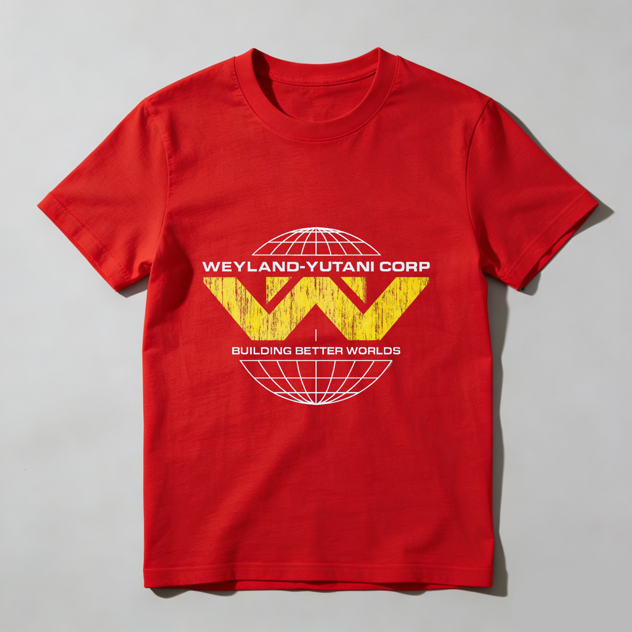 TEECURENT Weyland Yutani Corp Building Better Worlds T Shirt Alien Movie Logo Black Men Women Unisex Casual Tee Top