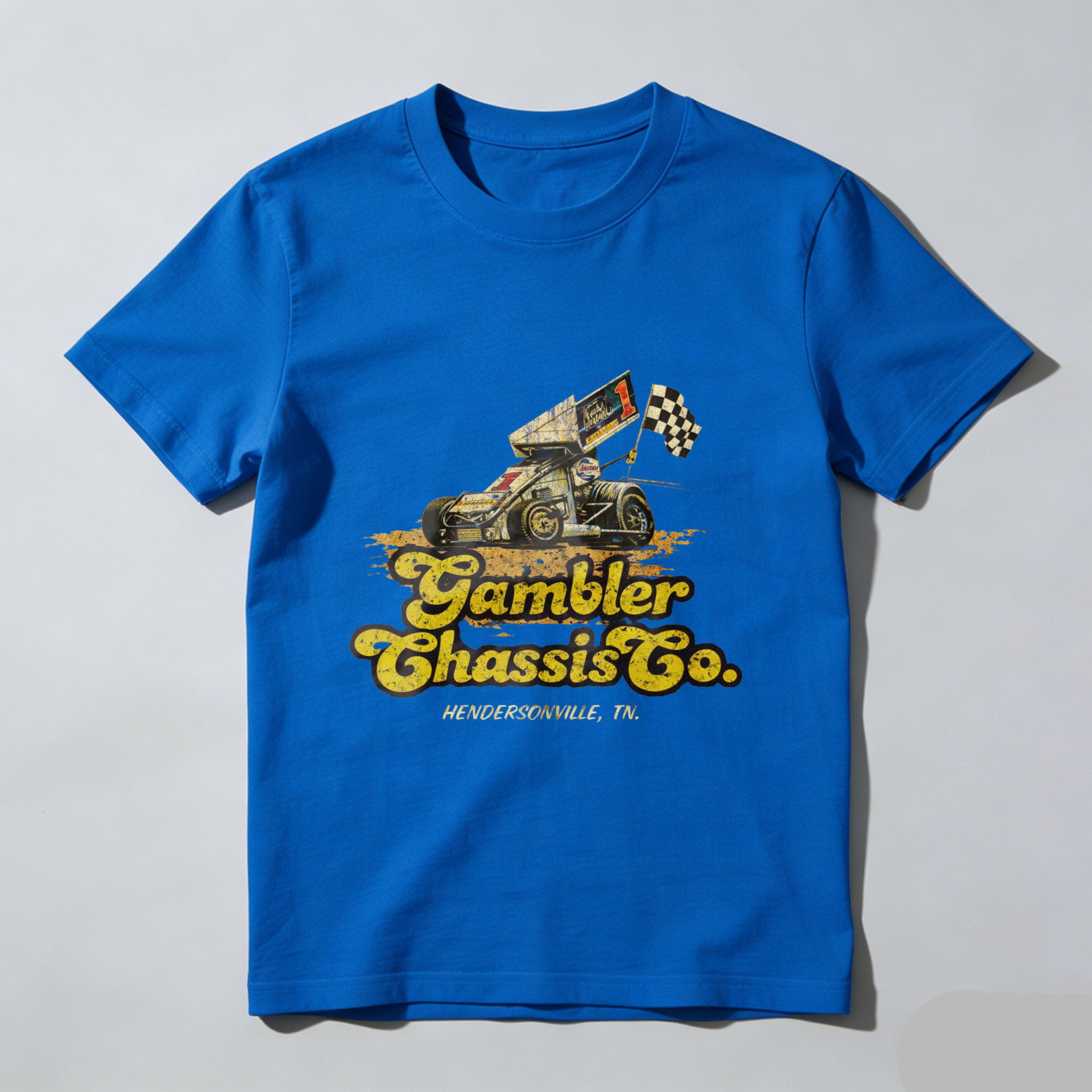 Gambler Chassis Co Hendersonville Tn Racing Car Design T Shirt