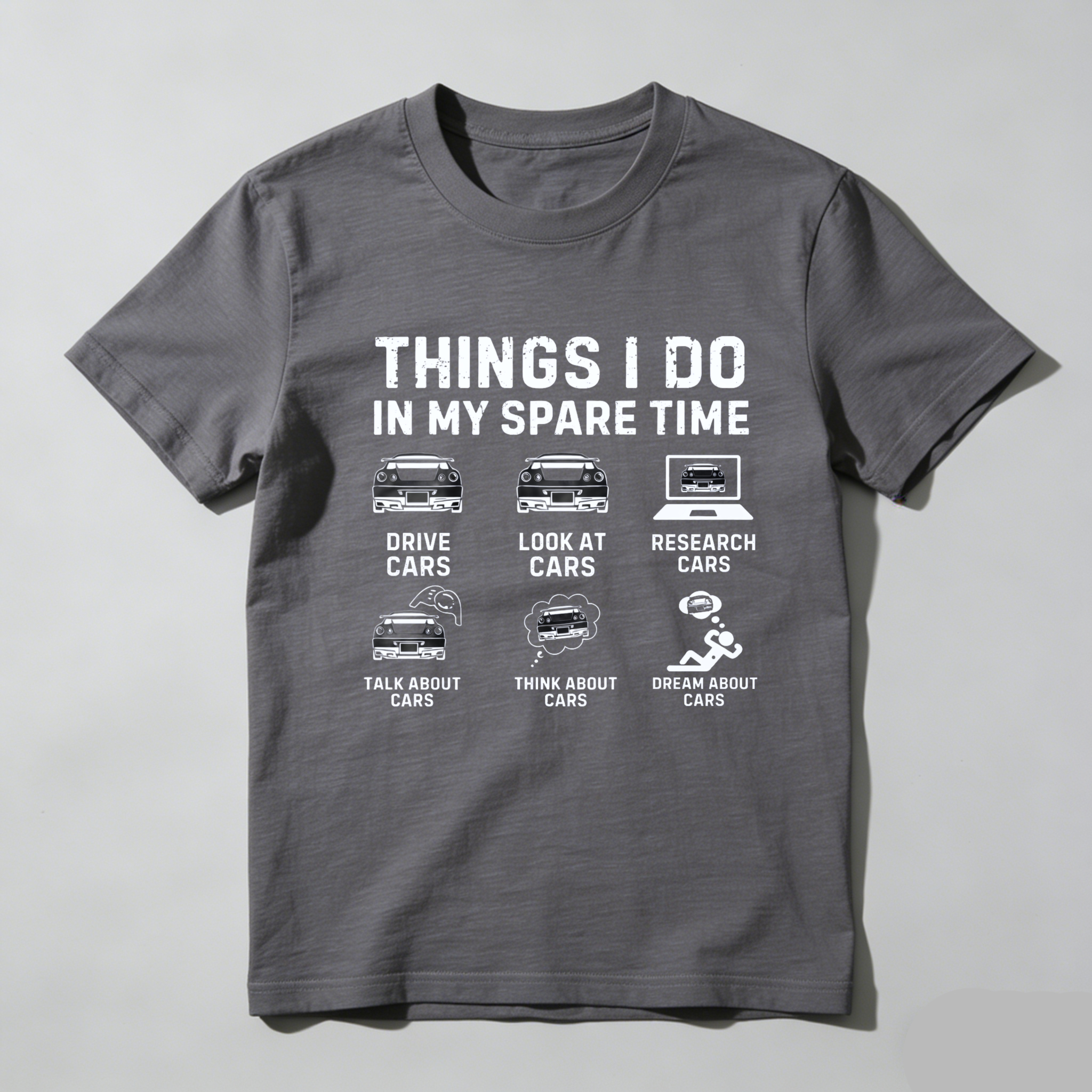 Things I Do In My Spare Time Car Enthusiast T-Shirt For Men And Women Automotive Lover Gift Idea With Fun Car Related Activities Design