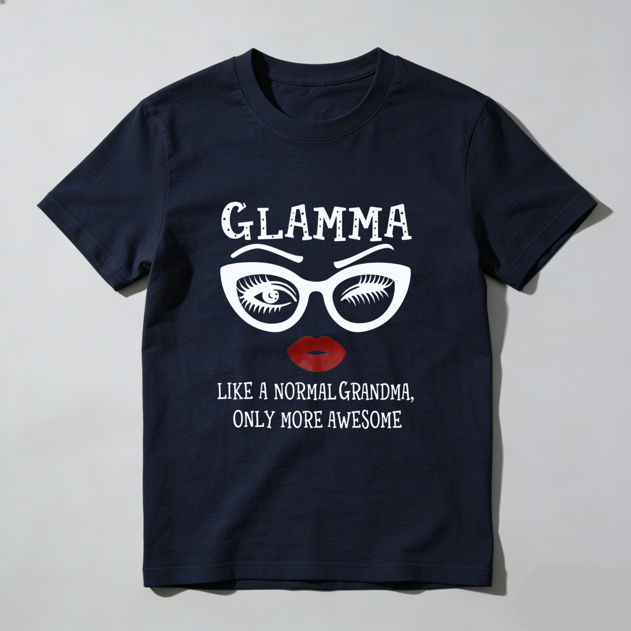 TEECURENT Glamma Like A Normal Grandma Only More Awesome T Shirt WOMEN