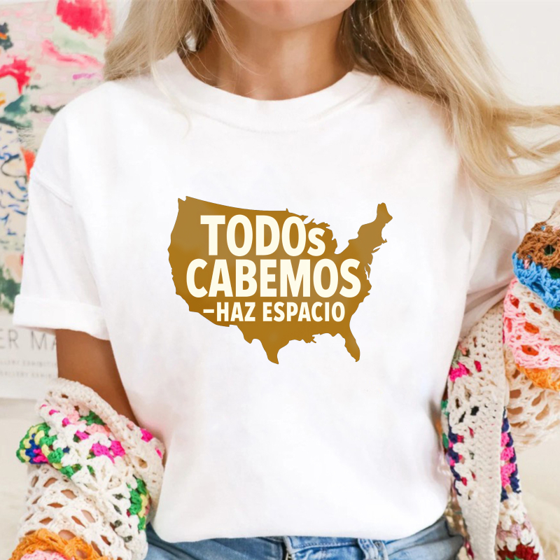 Todos Cabemos Haz Espacio Usa Map Unisex Classic T-shirt