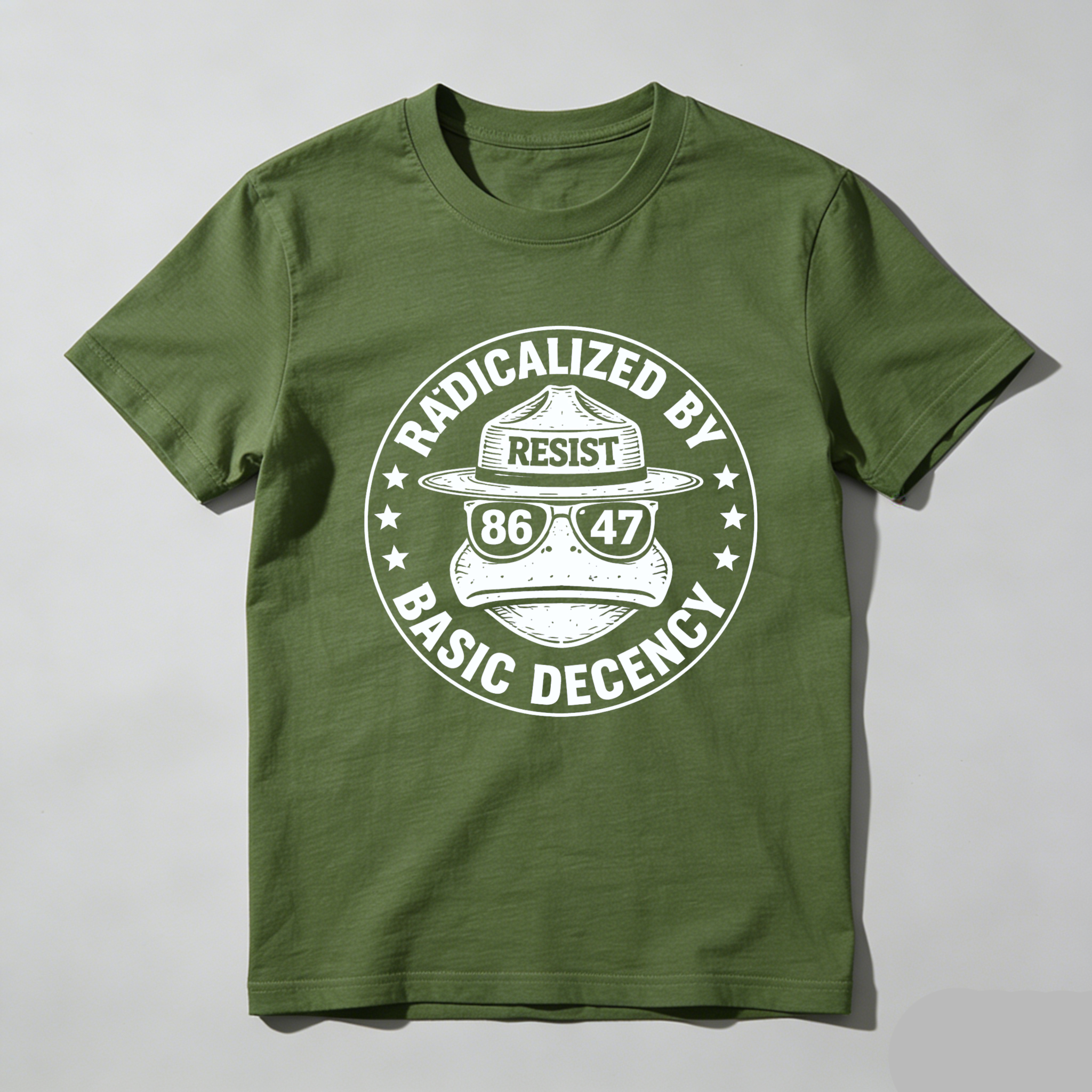 TEECURENTRadicalized By Basic Decency Resist 86 47 T Shirt-TeeCurent
