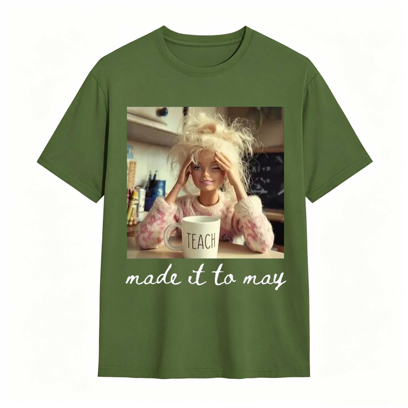 Comfort Colors Last Day of School Teacher Doll Face Meme Shirt