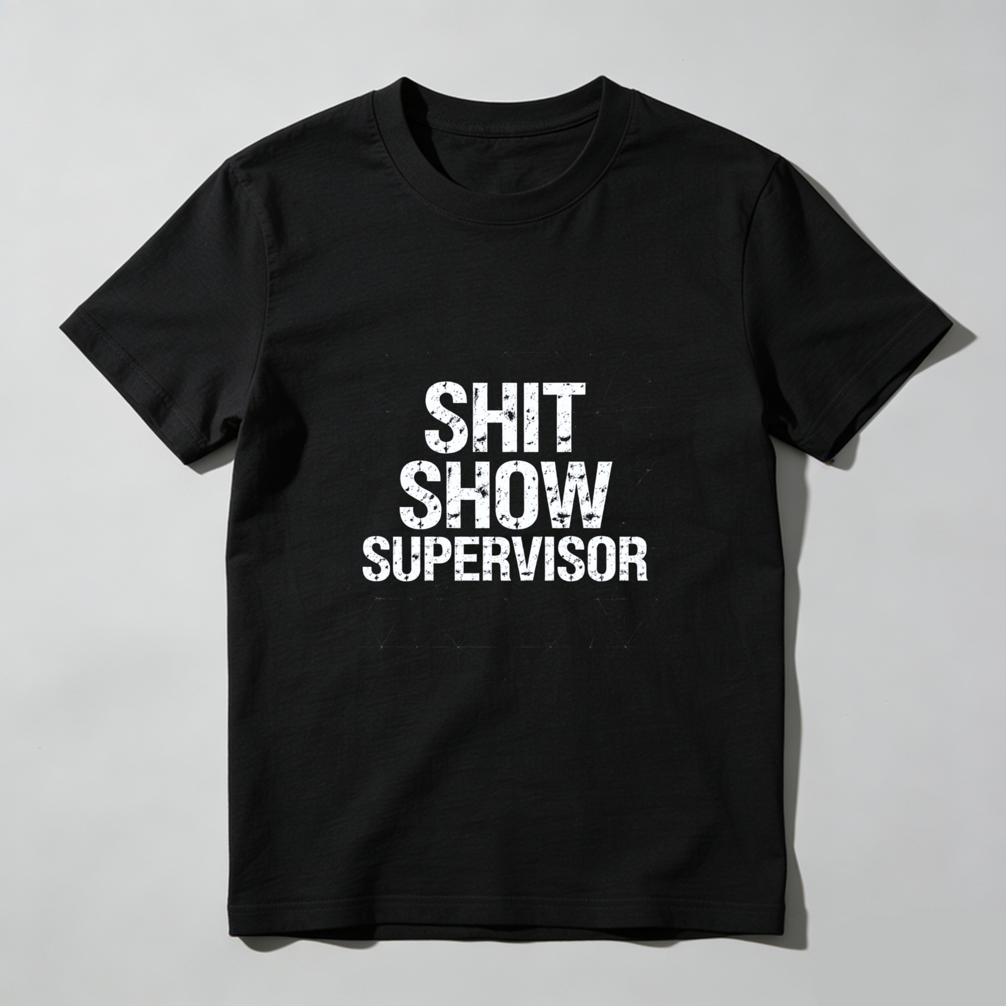TEECURENT Shit Show Supervisor T Shirt Funny Work Humor Gift For Managers And Supervisors WOMEN