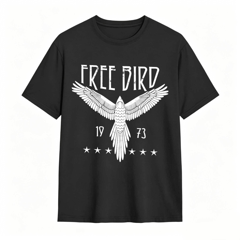 Free Bird Eagle 1973 Stars Design Unisex Classic T-shirt