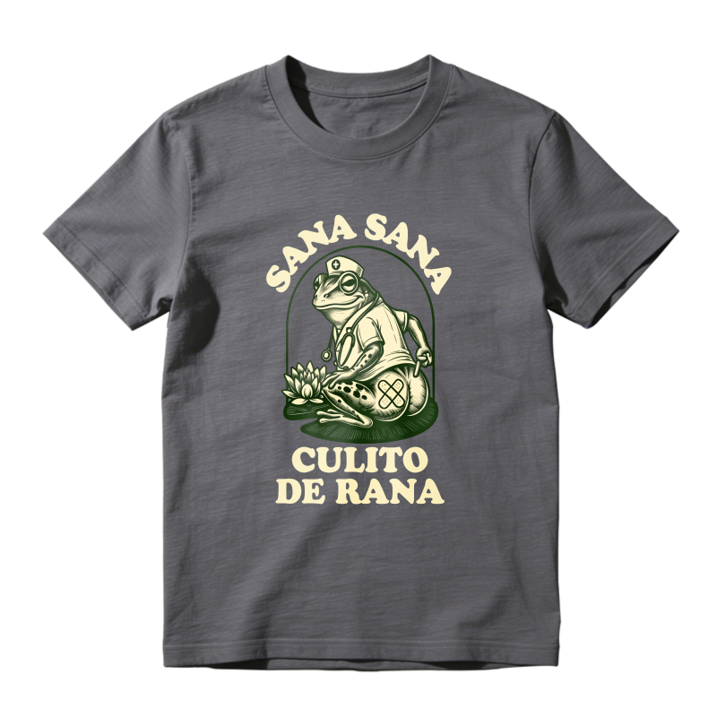 Frog With Sana Sana Culito De Rana Text Unisex Classic T-shirt