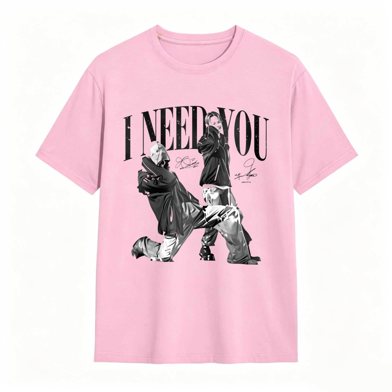 I Need You K-POP World Tour 2026 Vintage Hip Hop Graphic Tee
