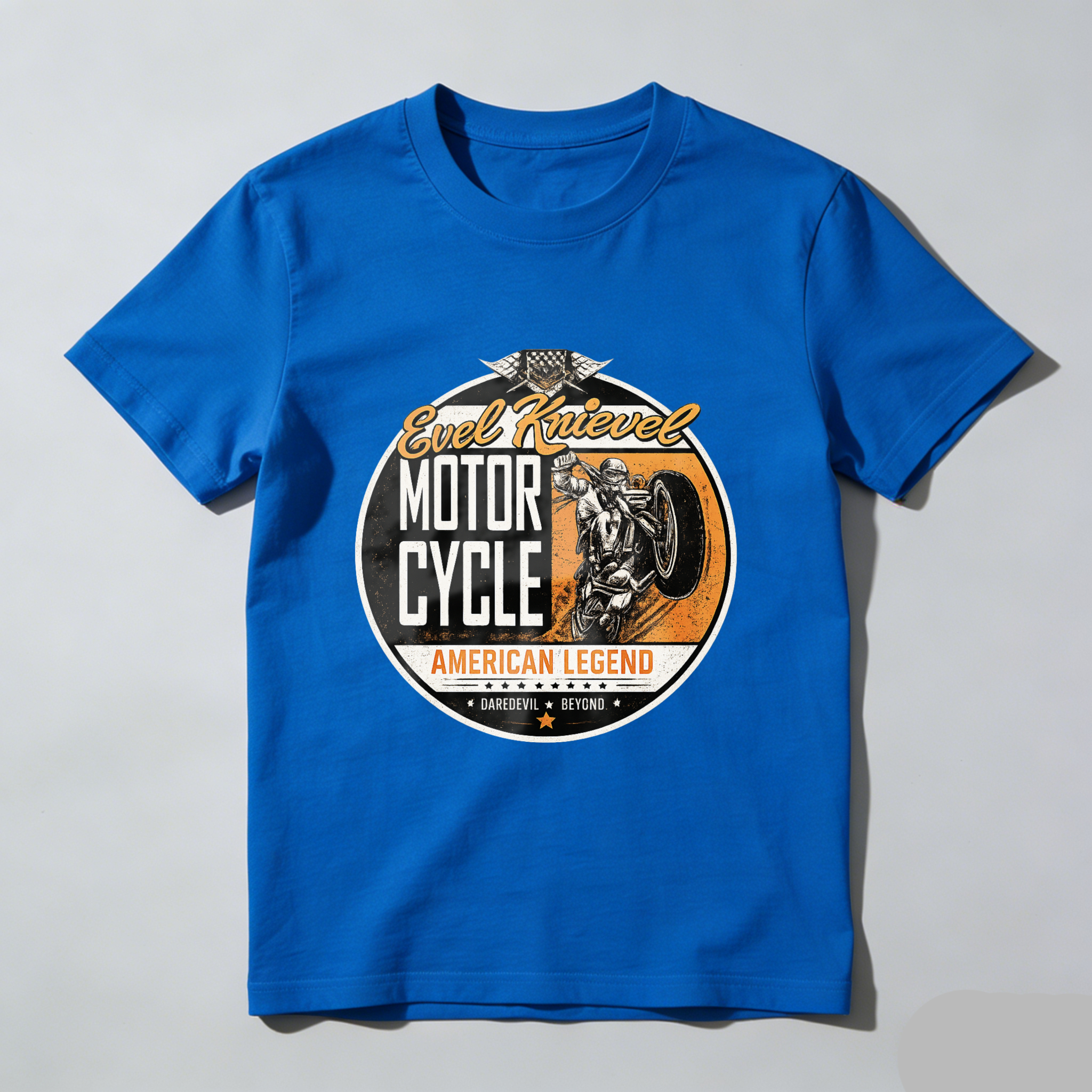 Evel Knievel Motorcycle American Legend T Shirt Made In Usa