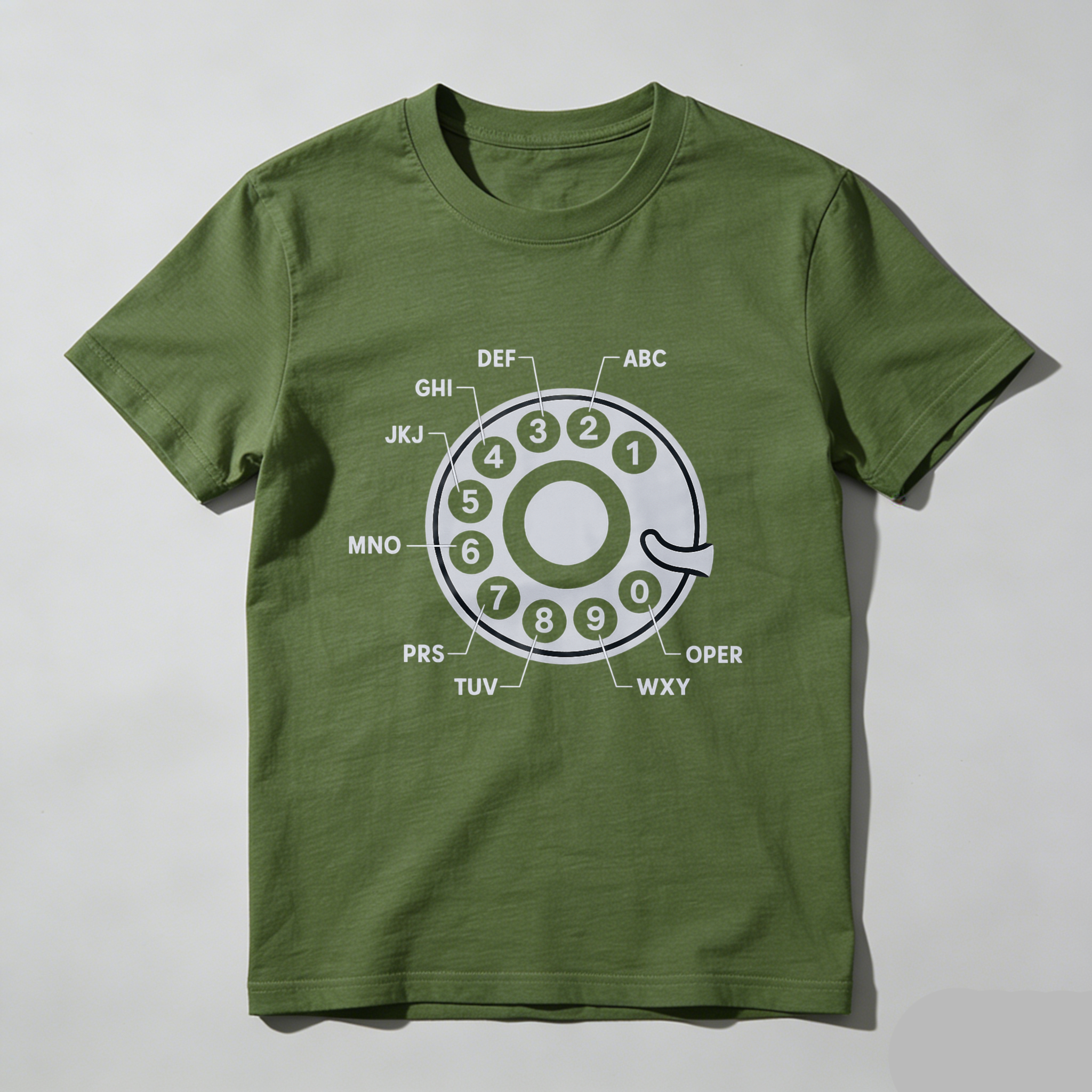 Retro Telephone Dial Design T Shirt Made In Usa Classic Black Graphic Tee For Men And Women Vintage Communication Style Apparel