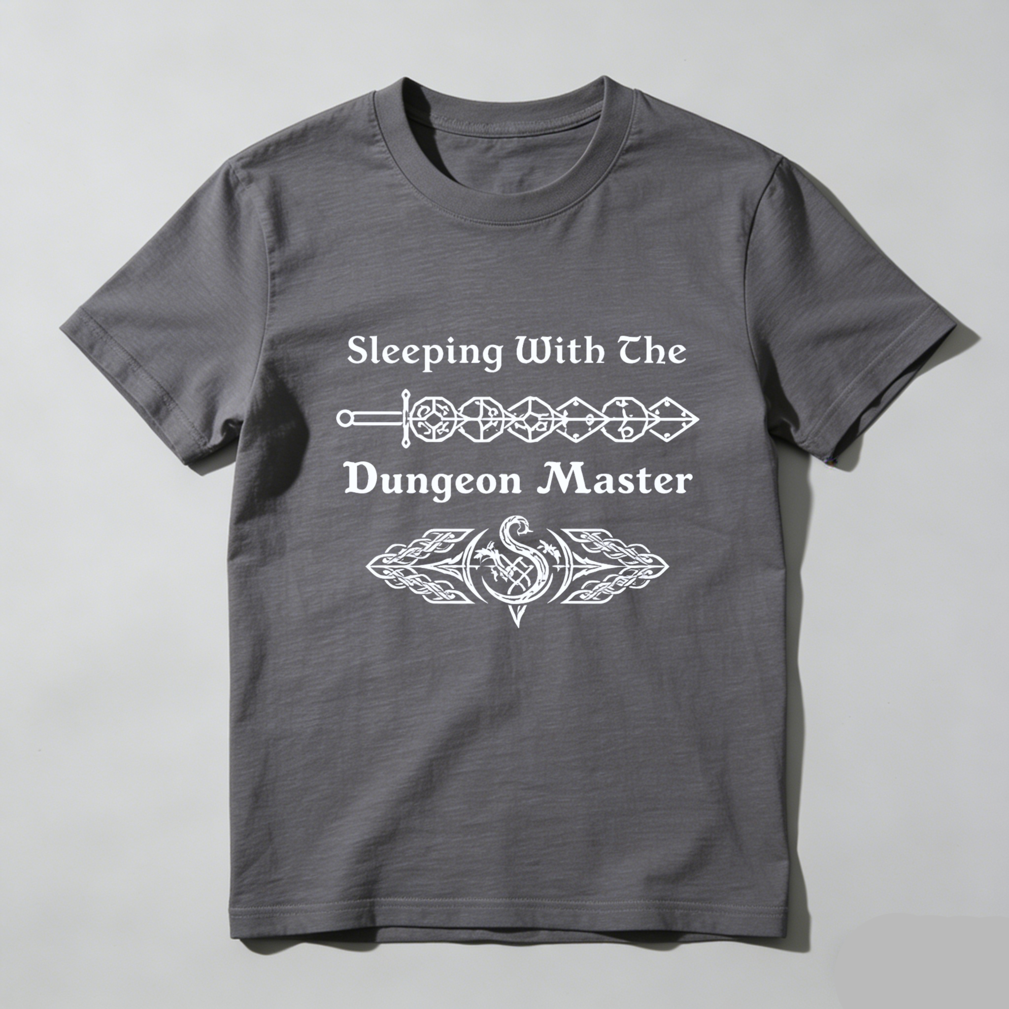 TEECURENT Sleeping With The Dungeon Master T Shirt Fantasy Role Playing Game Dnd Costume Gift For Gamers And Dm Lovers