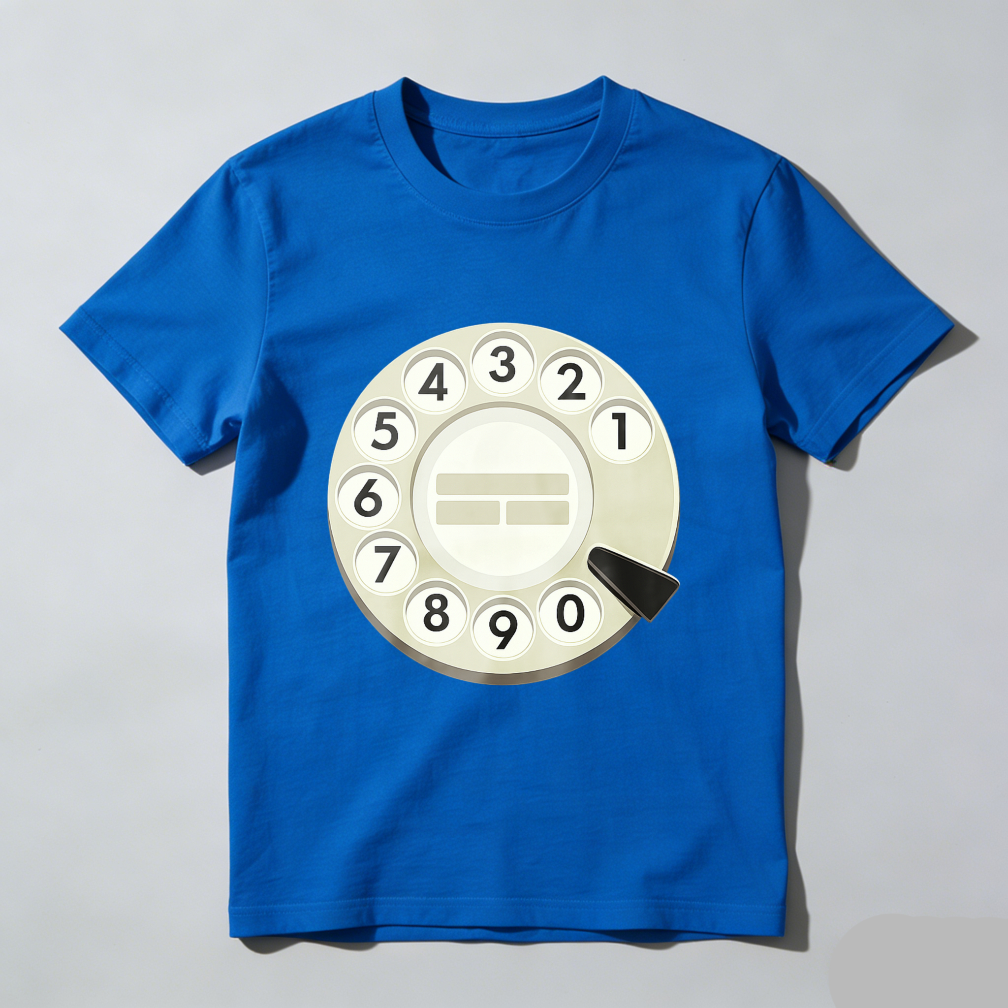 Retro Rotary Phone Dial T-Shirt Vintage Telephone Design Made In Usa