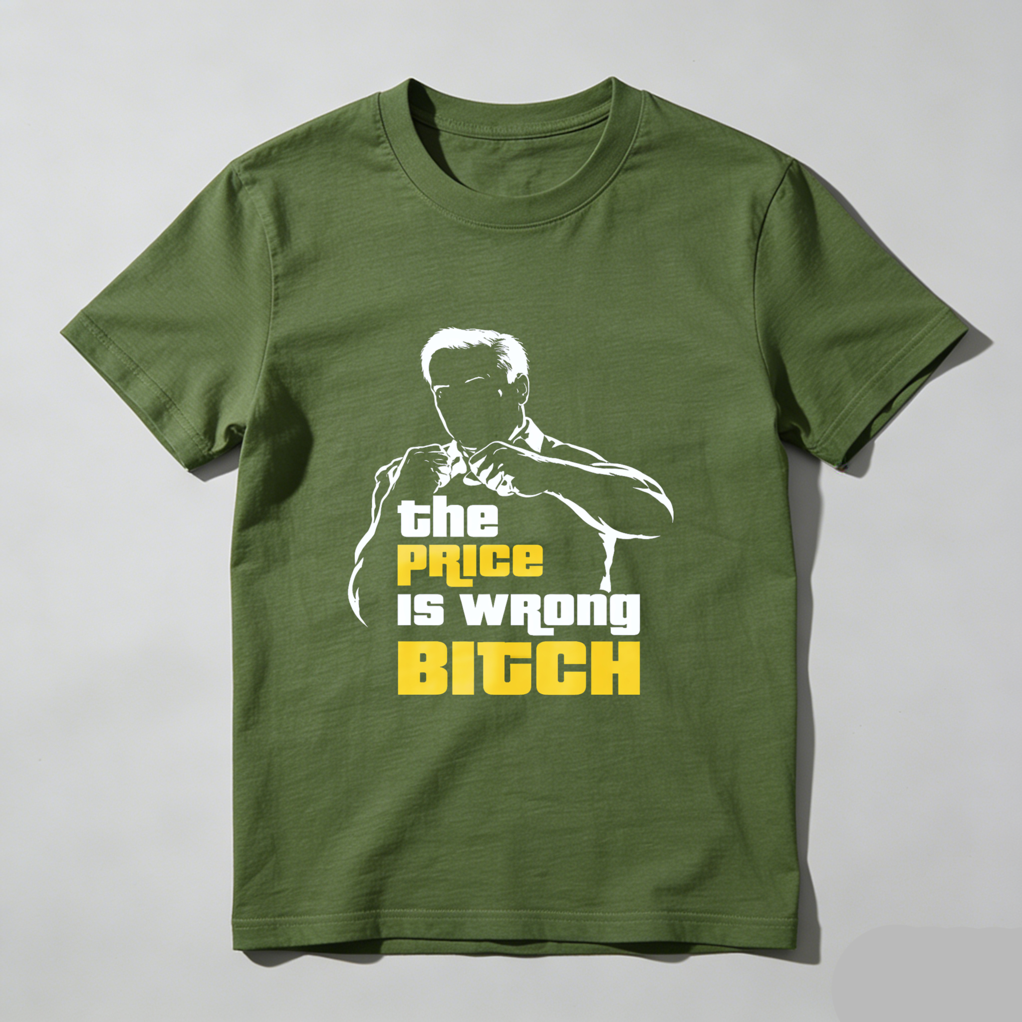 TEECURENT The Price Is Wrong Bitch T Shirt With Iconic Pose And Bold Text Design For Fans Of Classic Game Show Humor