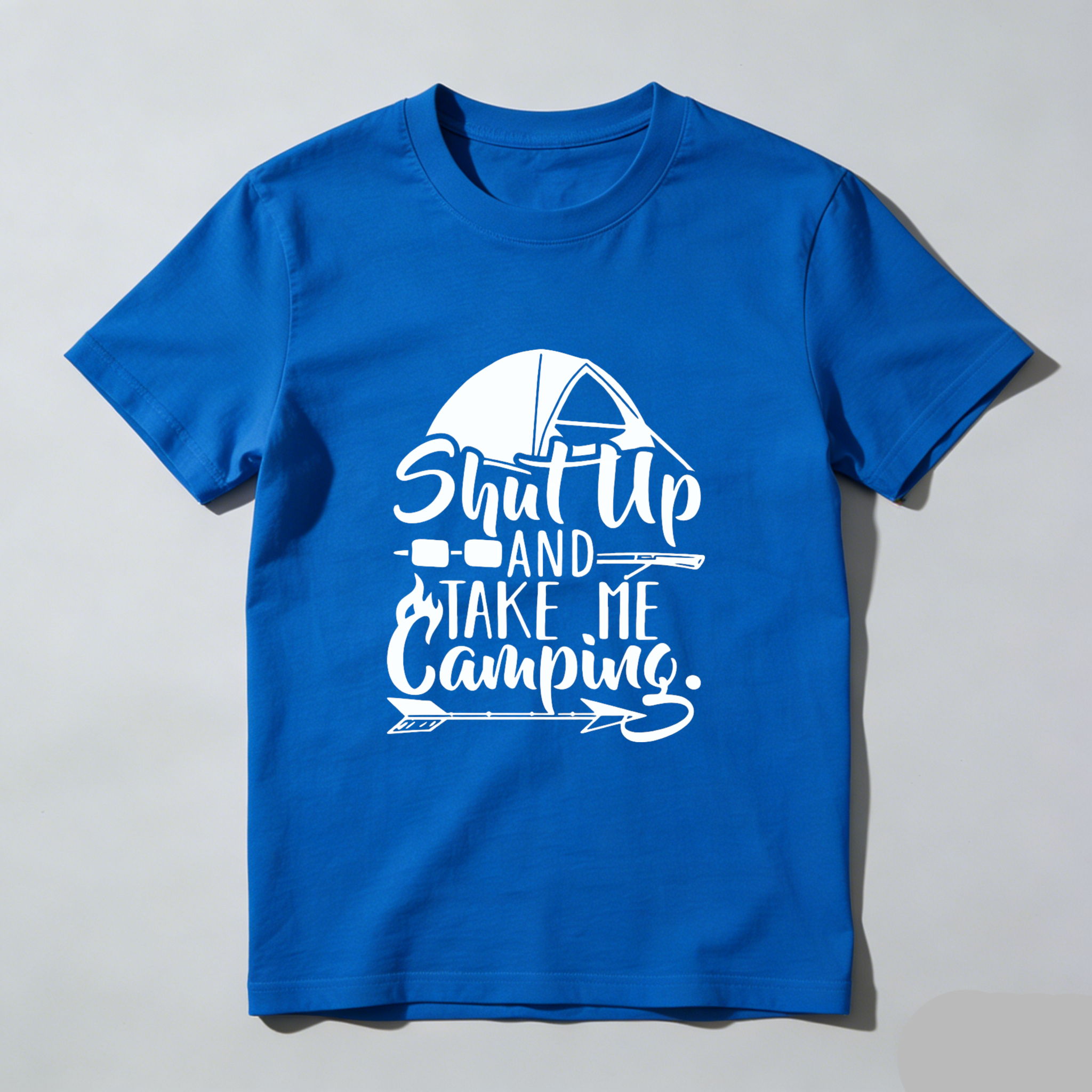 TEECURENT Shut Up And Take Me Camping T Shirt Outdoor Adventure Camping Lover Gift For Nature Enthusiast WOMEN