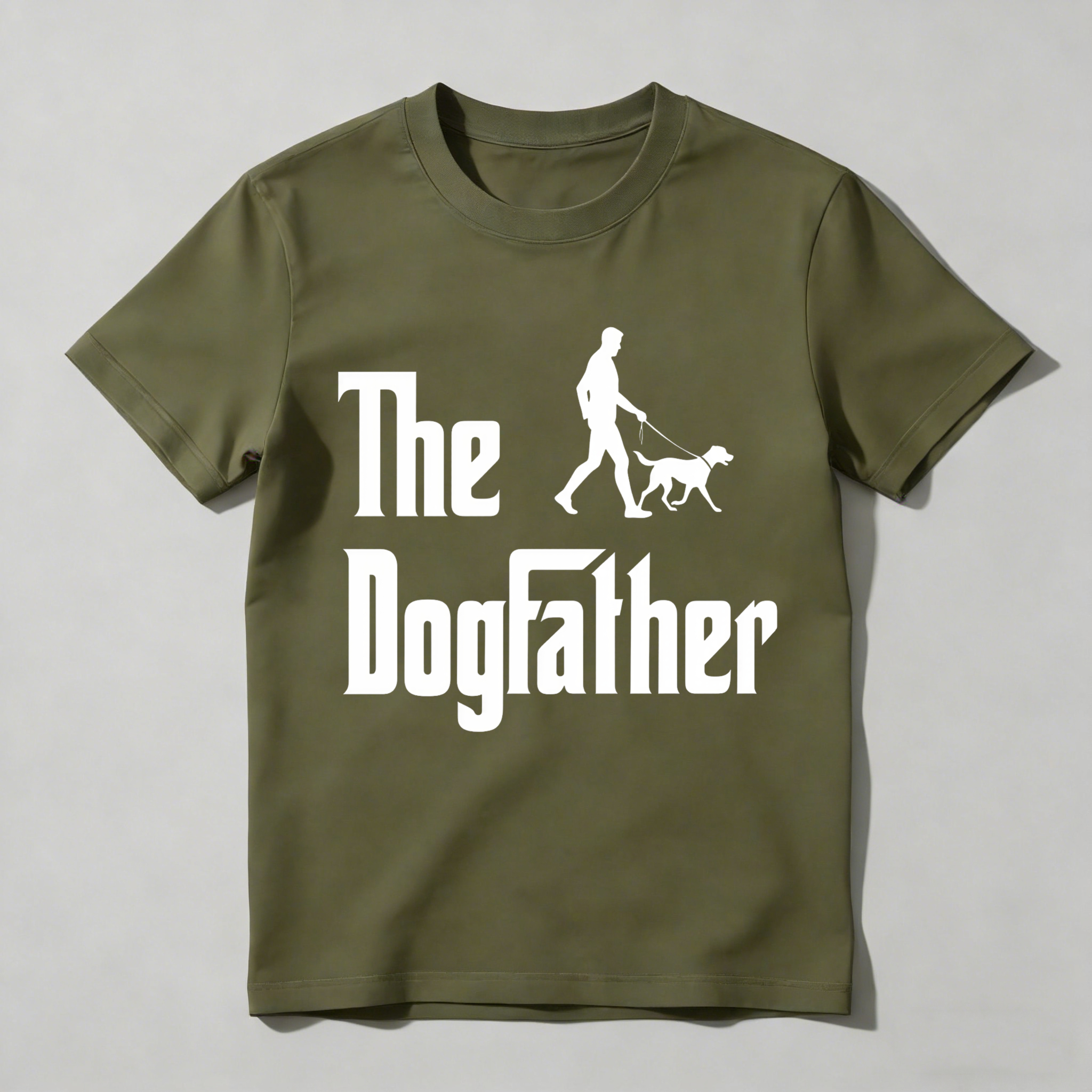 The Dogfather Silhouette Man Walking Dog Unisex Classic T-shirt